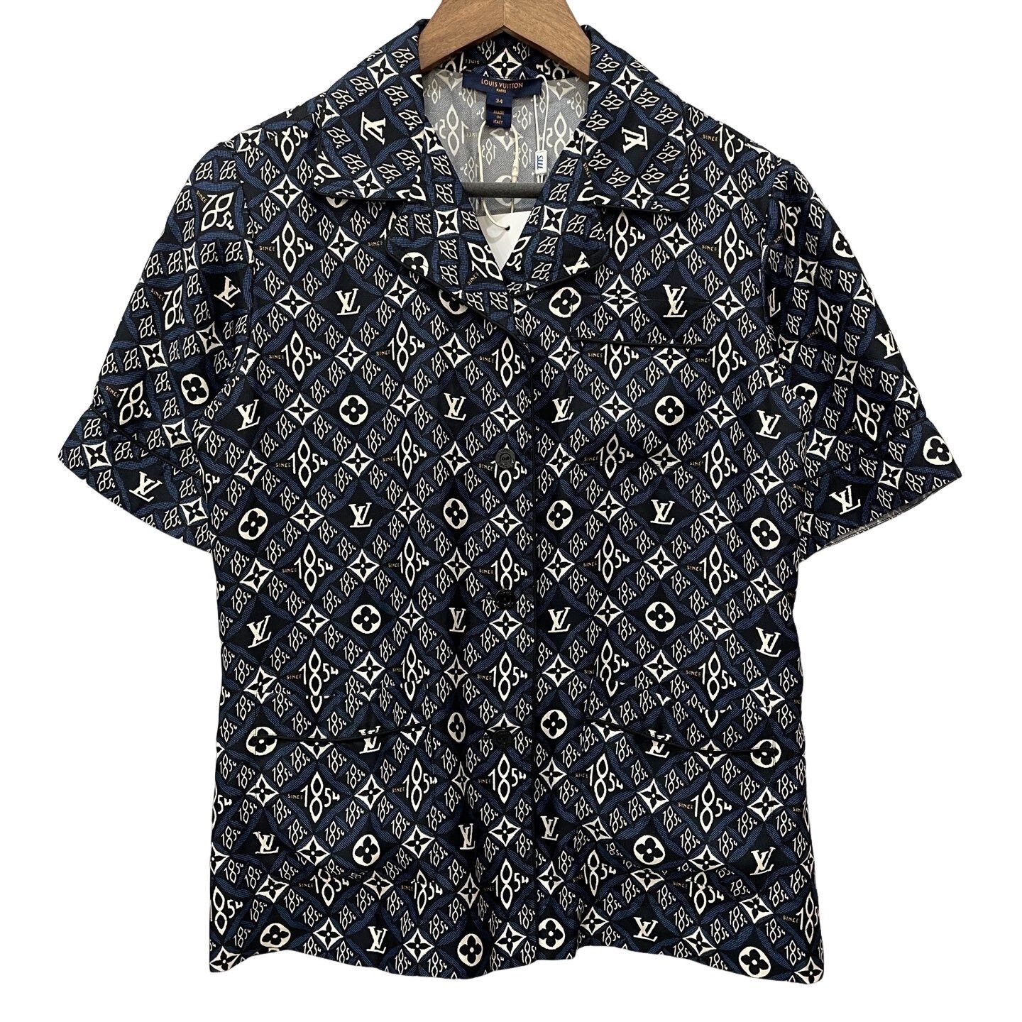 Louis Vuitton Louis Vuitton Monogram Silk Shirt 34 Size XS / US 0-2 / IT 36-38 - 1 Thumbnail