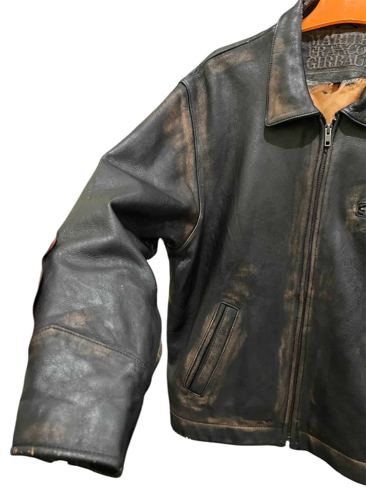 ジャケット・アウター GIRBAUD CLOSED archive leather jacket Marithe + Francois Girbaud Archival Girbaud x Closed Leather