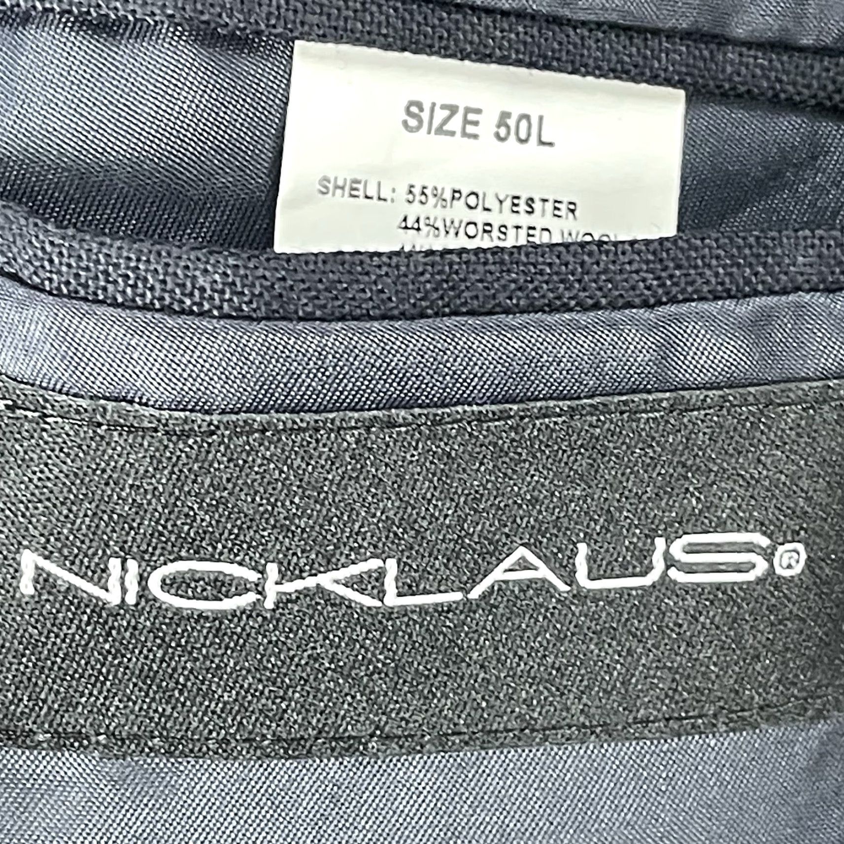 Vintage Nicklaus Jack Dark Blue Worsted Wool Blend Metal Button Blazer Sport Coat 50L Size 50R - 3 Thumbnail