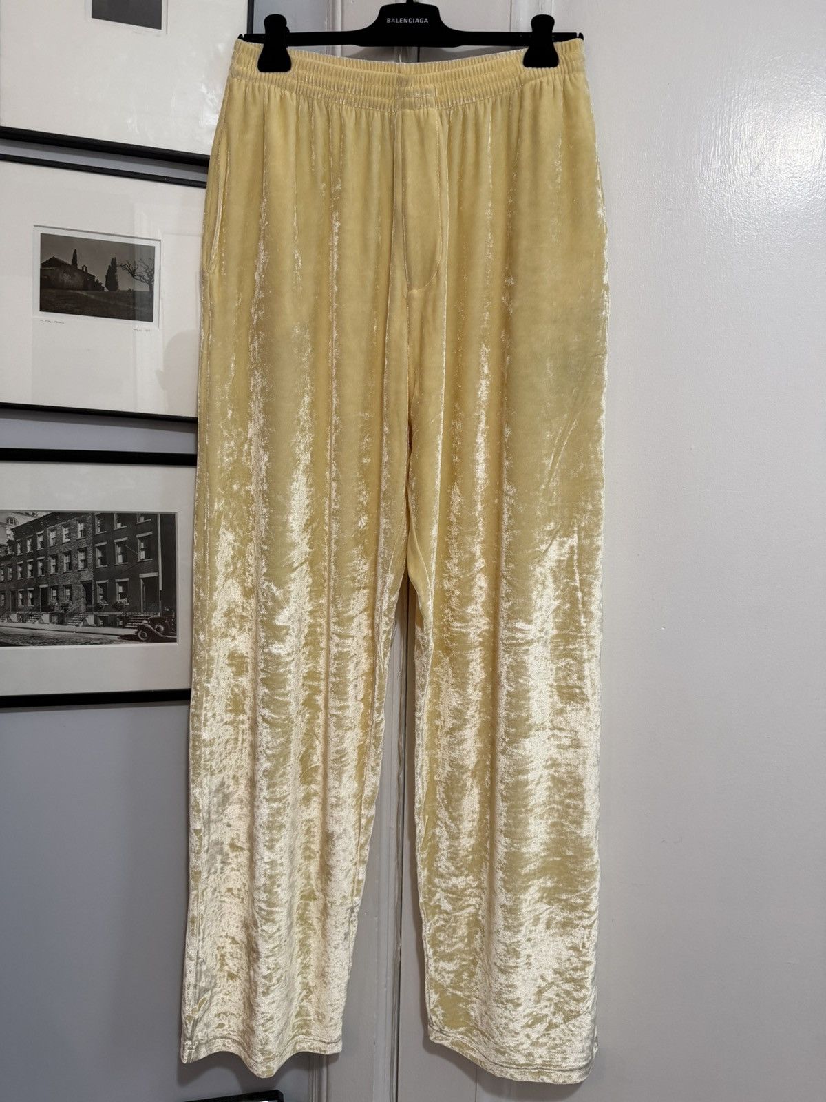 Balenciaga New Fall 23 Crushed Velvet Baggy Pant [M] Size US 32 / EU 48 - 1 Thumbnail