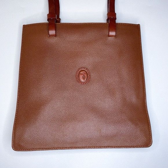 Trussardi Vintage Trussardi Leather Tote Shoulder Bag Size ONE SIZE - 2 Thumbnail