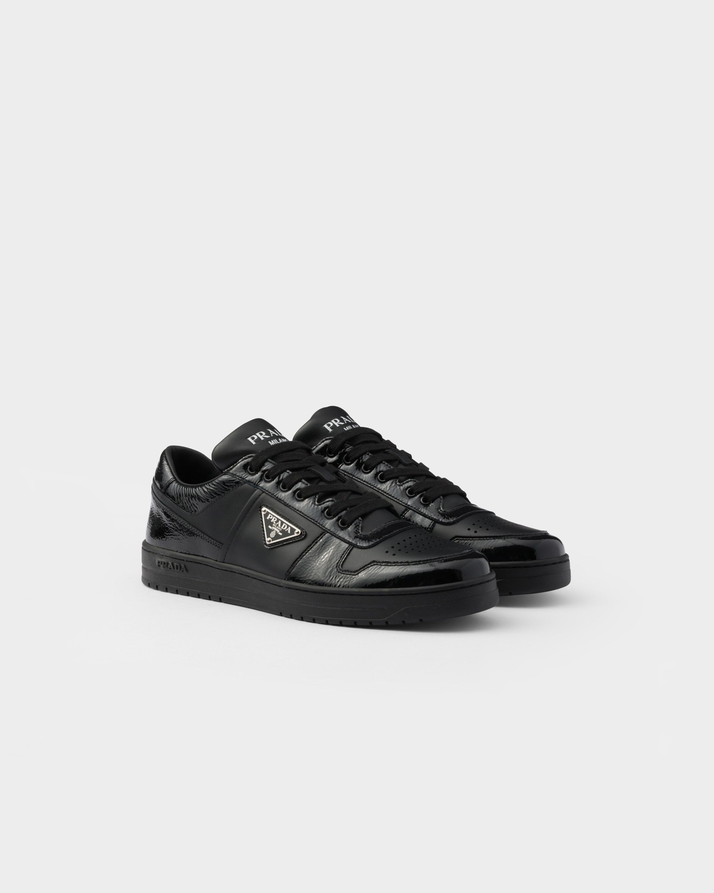 Prada o1la1rc1a0925 Downtown Leather Sneakers in Black Size US 10 / EU 43 - 1 Thumbnail