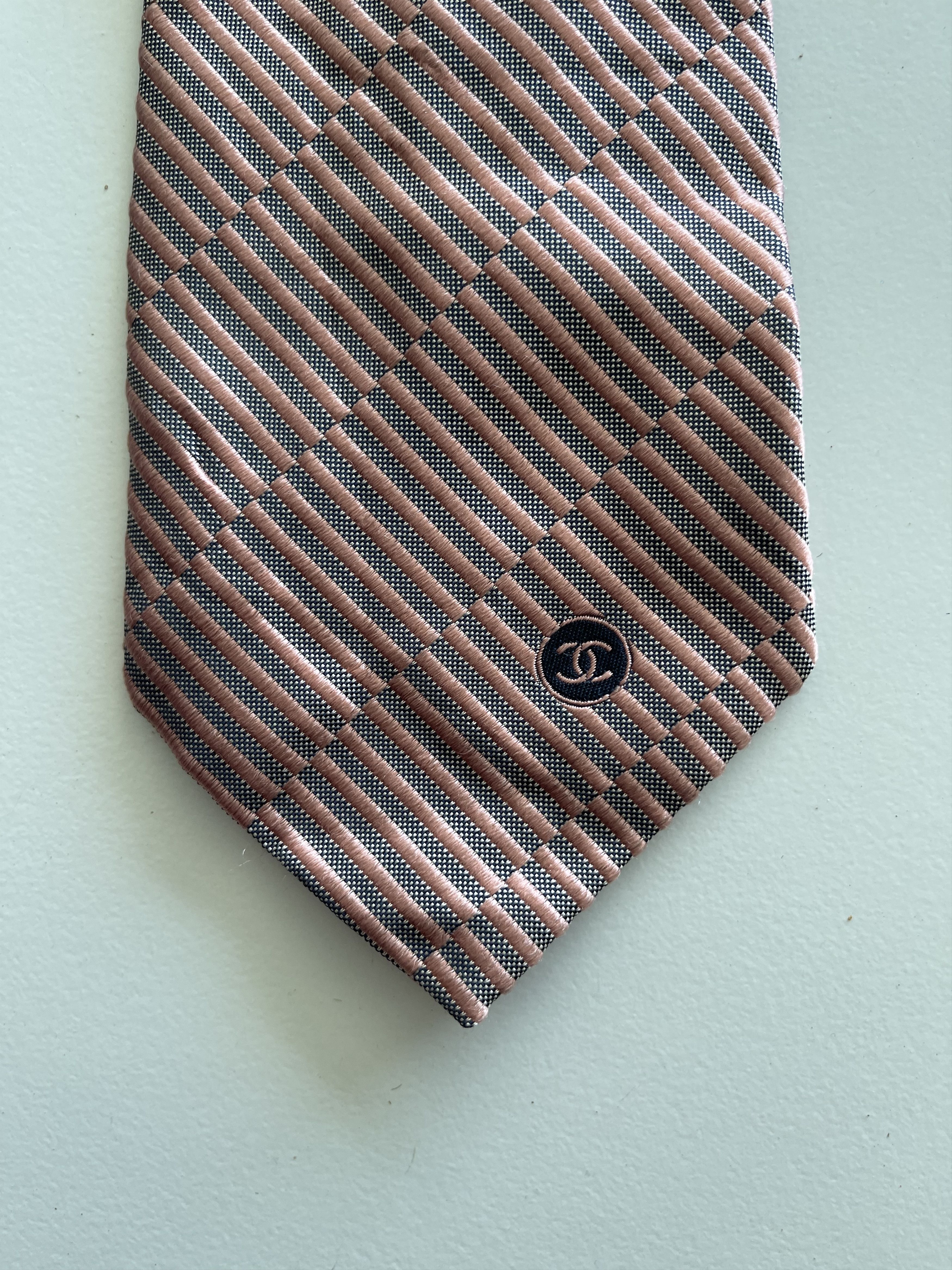 Chanel × Vintage Vintage Chanel Silk Necktie Size ONE SIZE - 3 Thumbnail