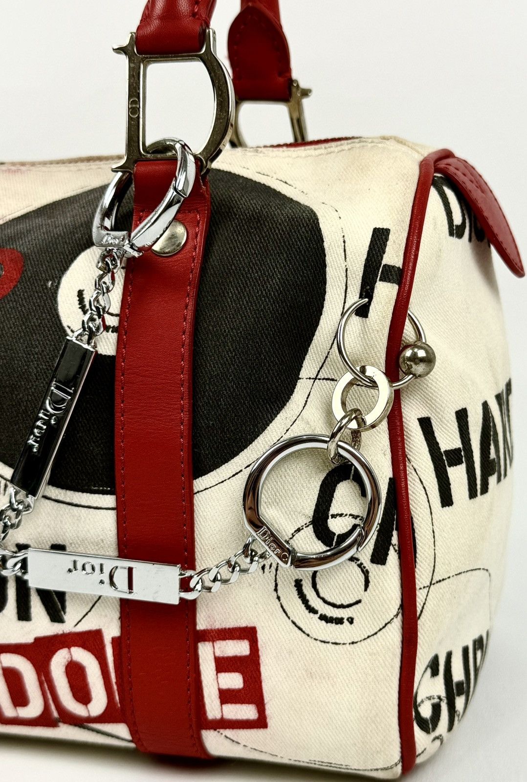 Dior × John Galliano Dior - John Galliano - SS2004 - Hardcore Pierced Boston Bag Size ONE SIZE - 8 Thumbnail