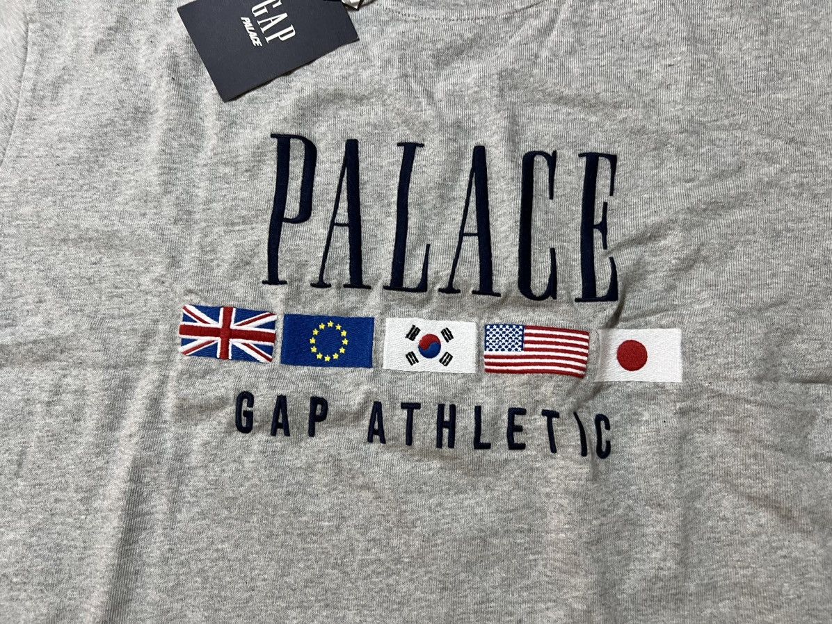 Gap Palace Gap Heavy Jersey T-Shirt Soft Cotton Logo Grey