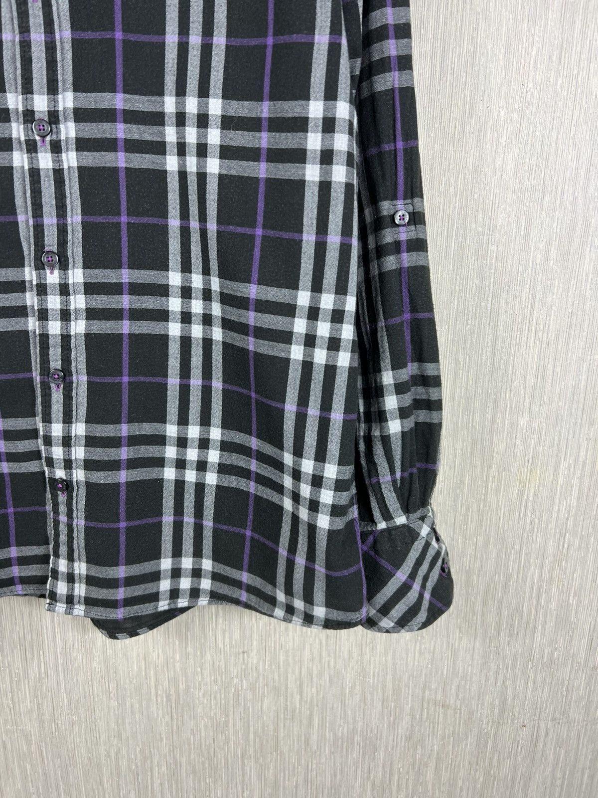 Burberry Vintage Burberry black label japanese brand checked shirt Size US M / EU 48-50 / 2 - 5 Thumbnail