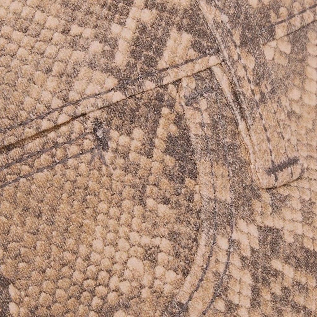 Frame Frame Le High Skinny Crop High Rise Snake Brown Jean Size 25 Size 25" / US 0 / IT 36 - 4 Thumbnail