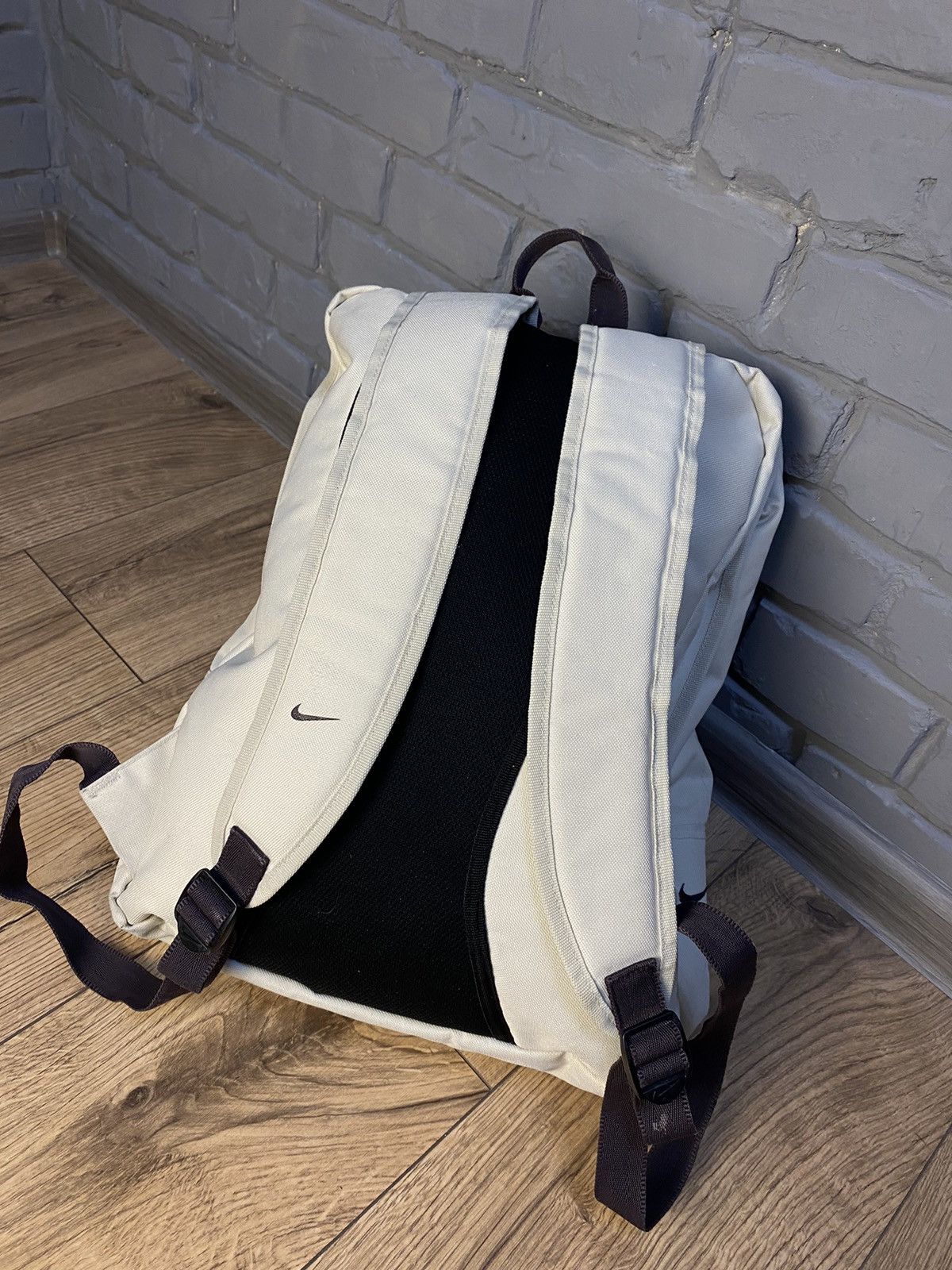 Nike × Vintage Nike Vintage Nike bagpack 90 swoosh logo USA style very rare Size ONE SIZE - 4 Thumbnail