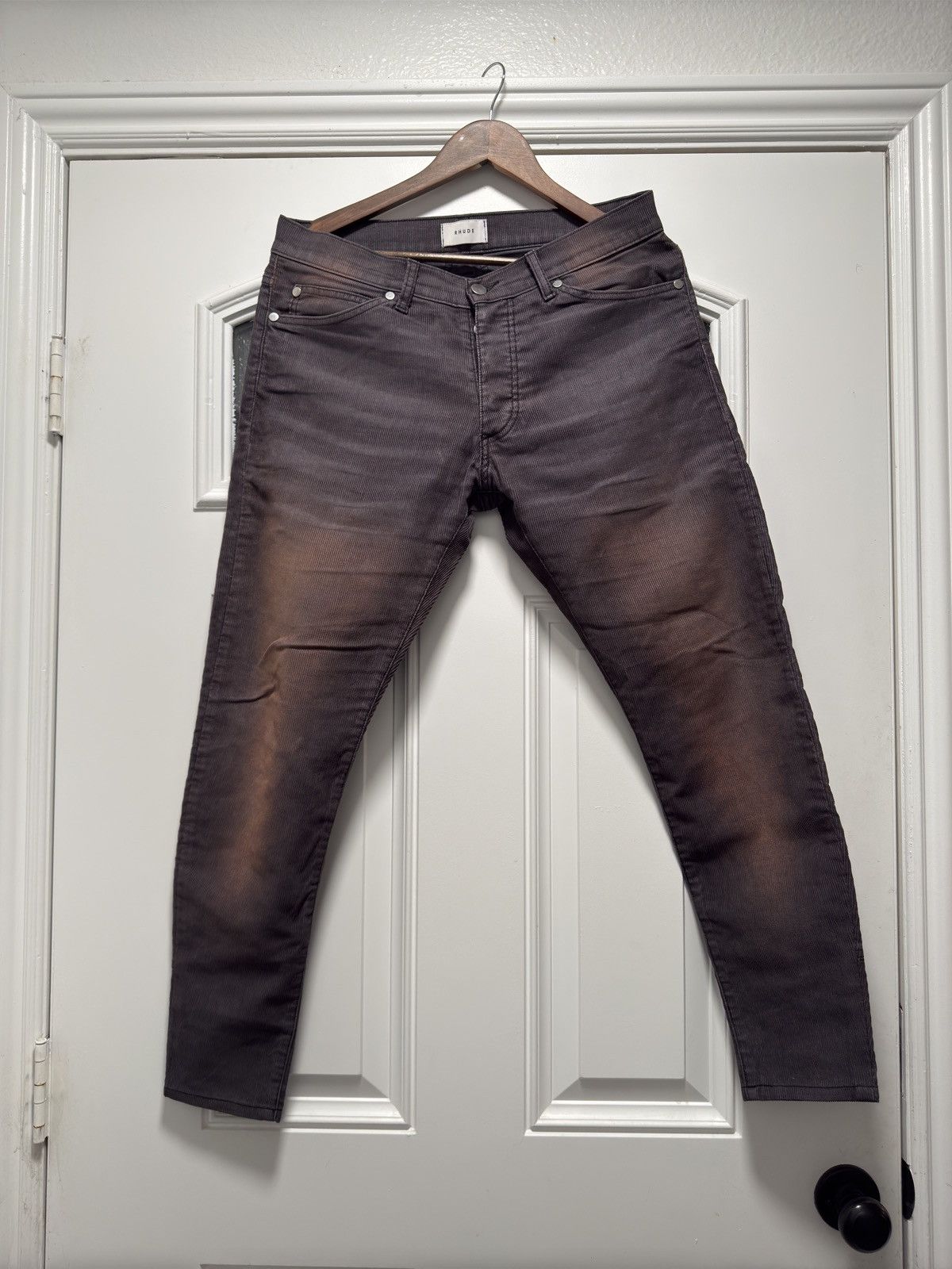 Rhude RHUDE - Acid Wash Cord Pants Size US 30 / EU 46 - 1 Thumbnail
