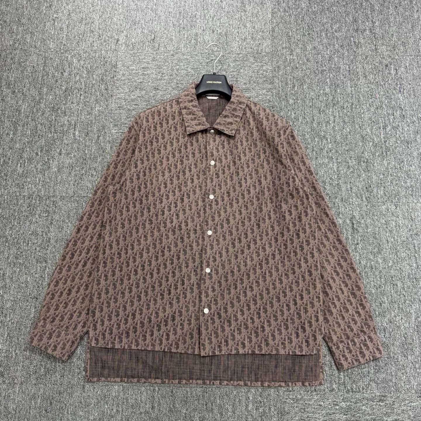 Dior Dior Monogram Print Long Sleeve Shirt Size US XXL / EU 58 / 5 - 1 Thumbnail
