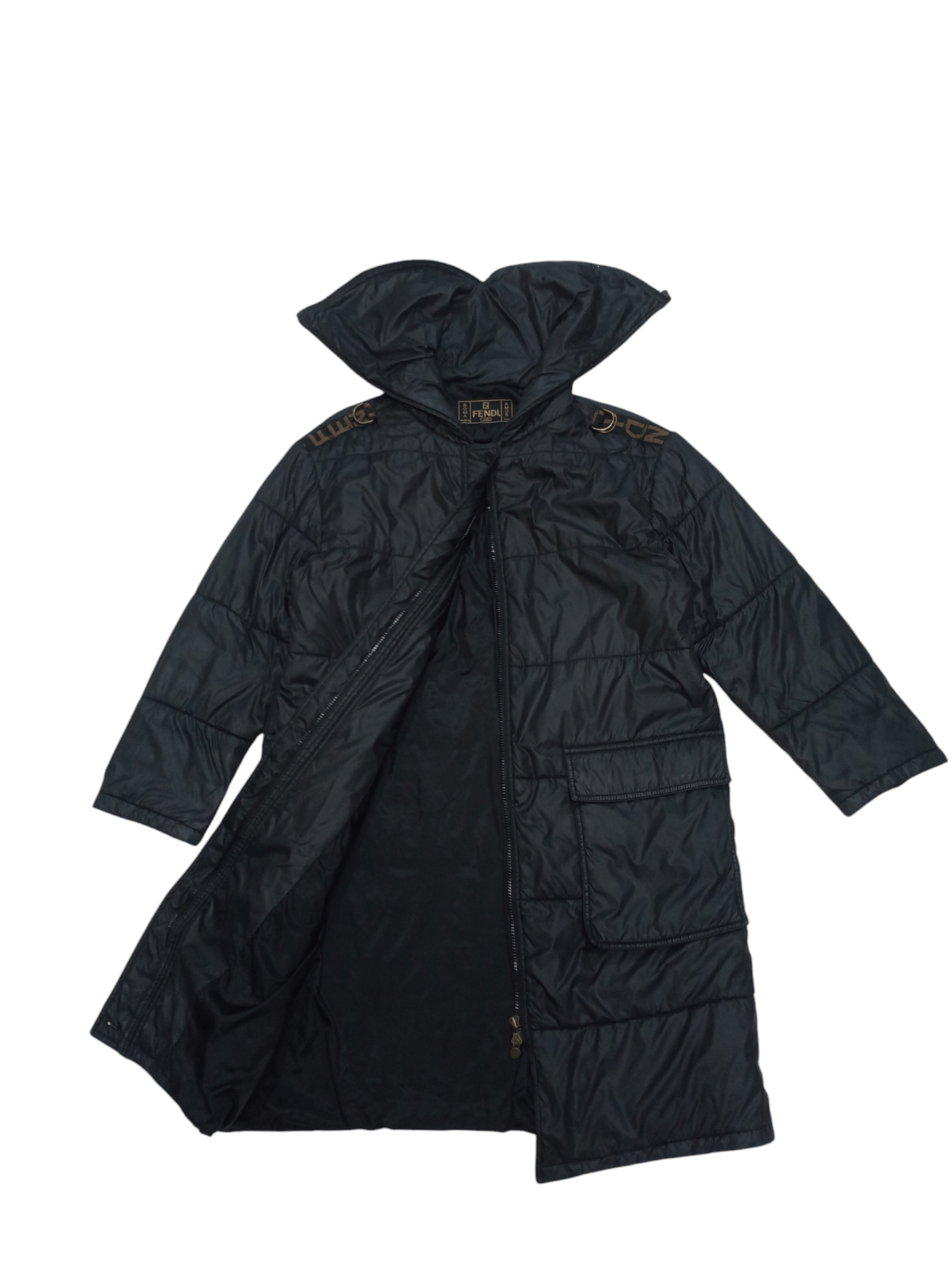 Fendi Rare Vintage Fendi Puffer Hoodie Jacket Size US L / EU 52-54 / 3 - 2 Thumbnail