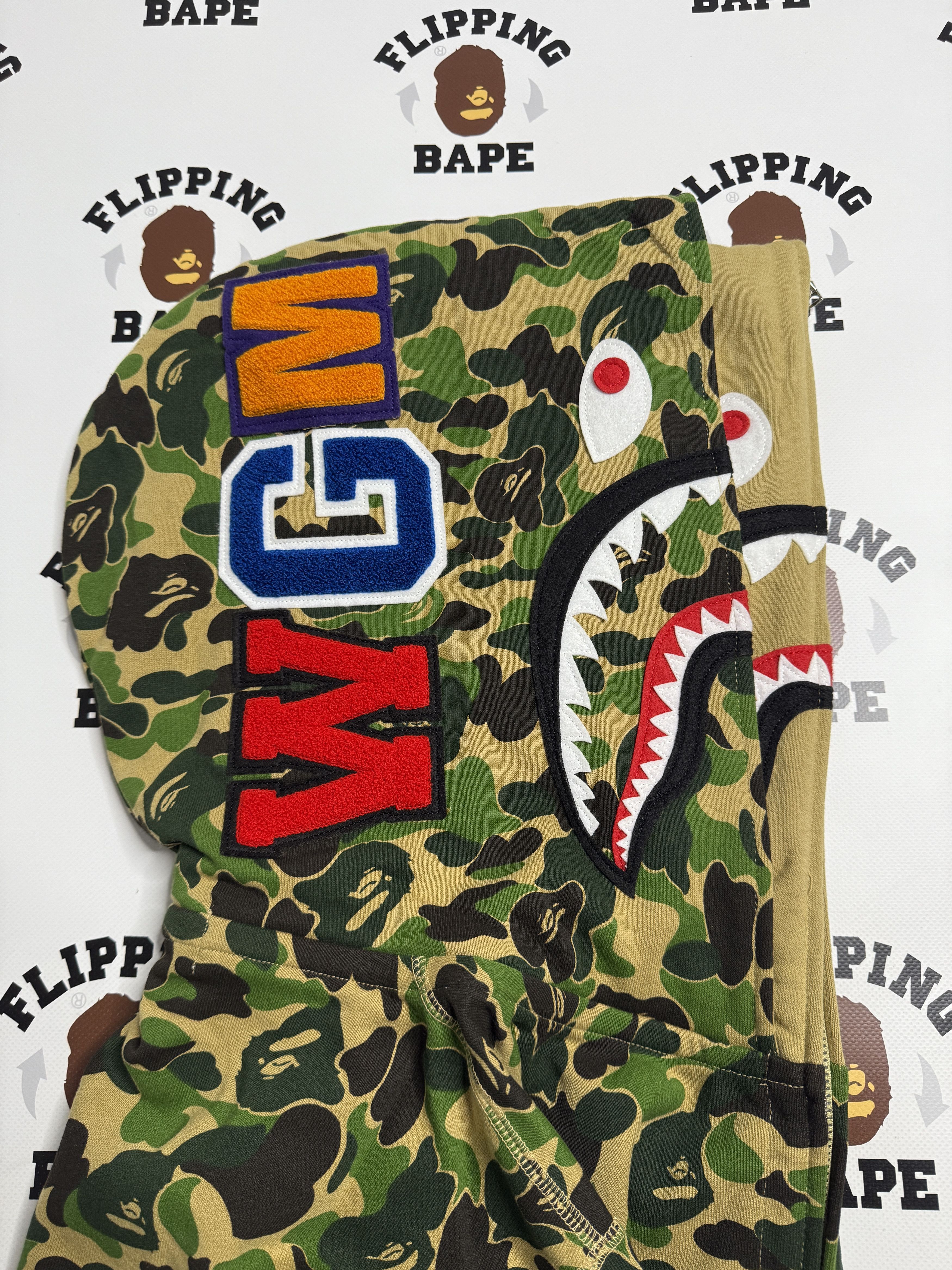 Bape BAPE ABC CAMO DOUBLE SHARK FULL ZIP HOODIE Size US S / EU 44-46 / 1 - 4 Thumbnail
