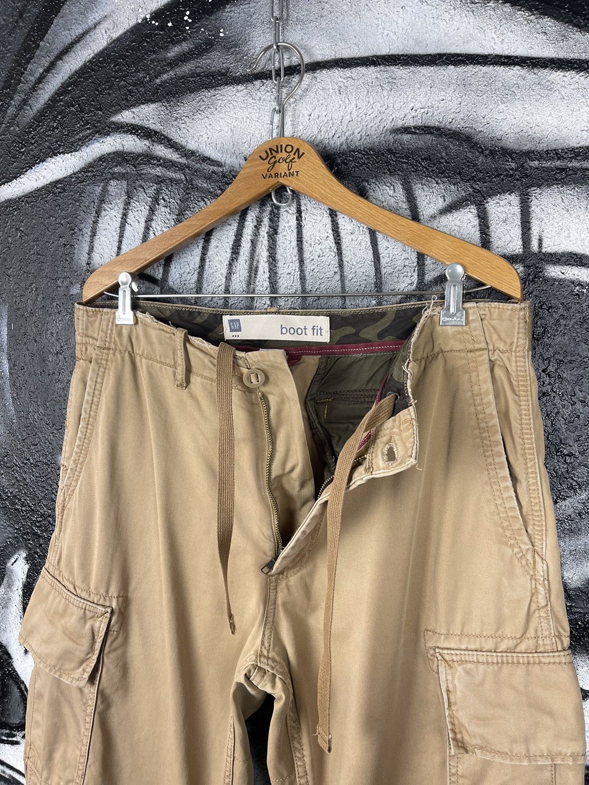 Gap Gap Y2K Vintage Boot Fit BeigeCargo Pants Men’s Size XL Size US 36 / EU 52 - 3 Thumbnail