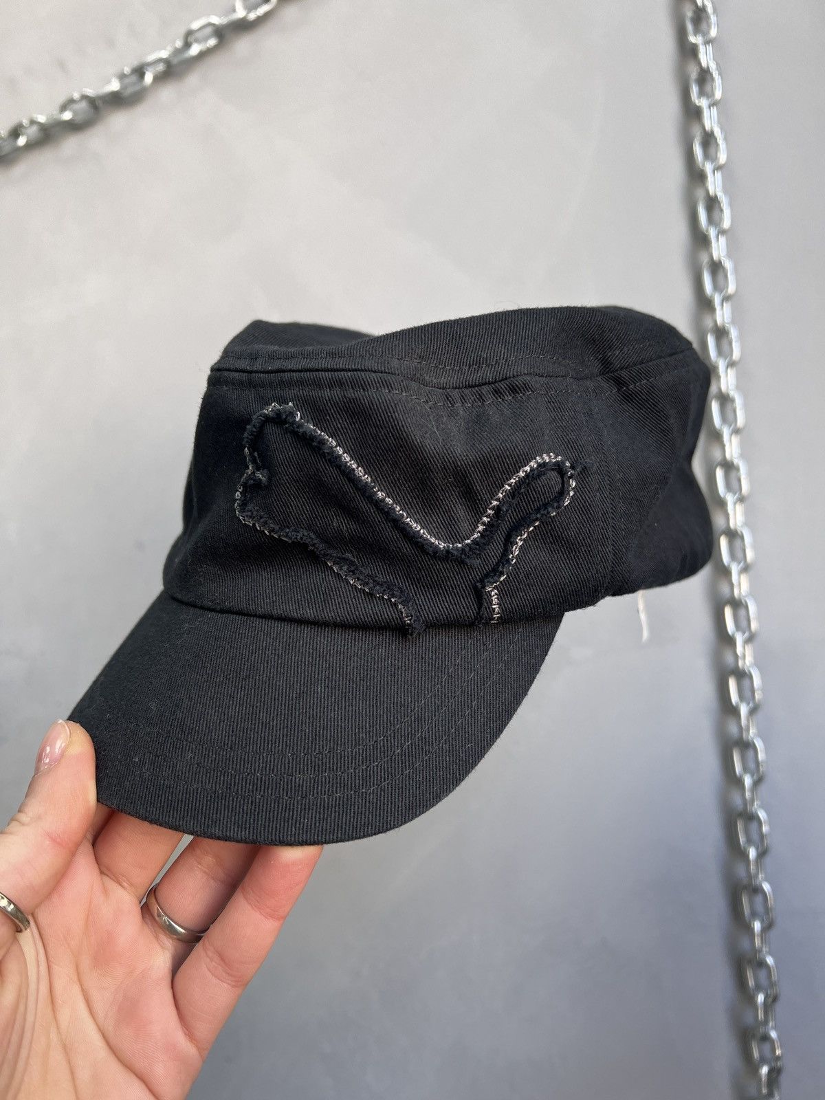 Puma Puma y2k distressed Cap Black Streetwear Style Size ONE SIZE - 10 Thumbnail