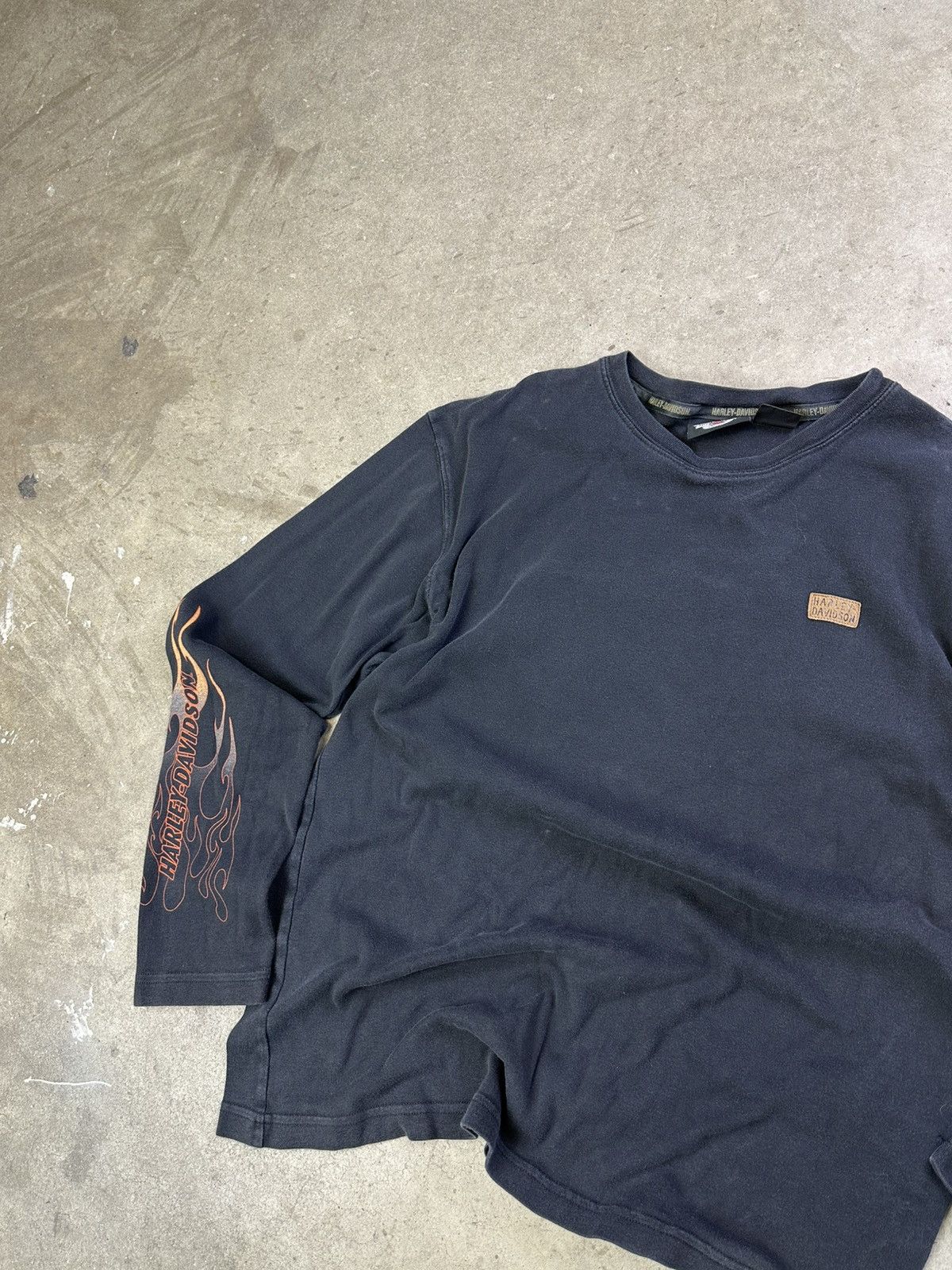 Harley Davidson × Vintage Vintage Harley Davidson Live To Ride Longsleeve Large Size US L / EU 52-54 / 3 - 3 Thumbnail