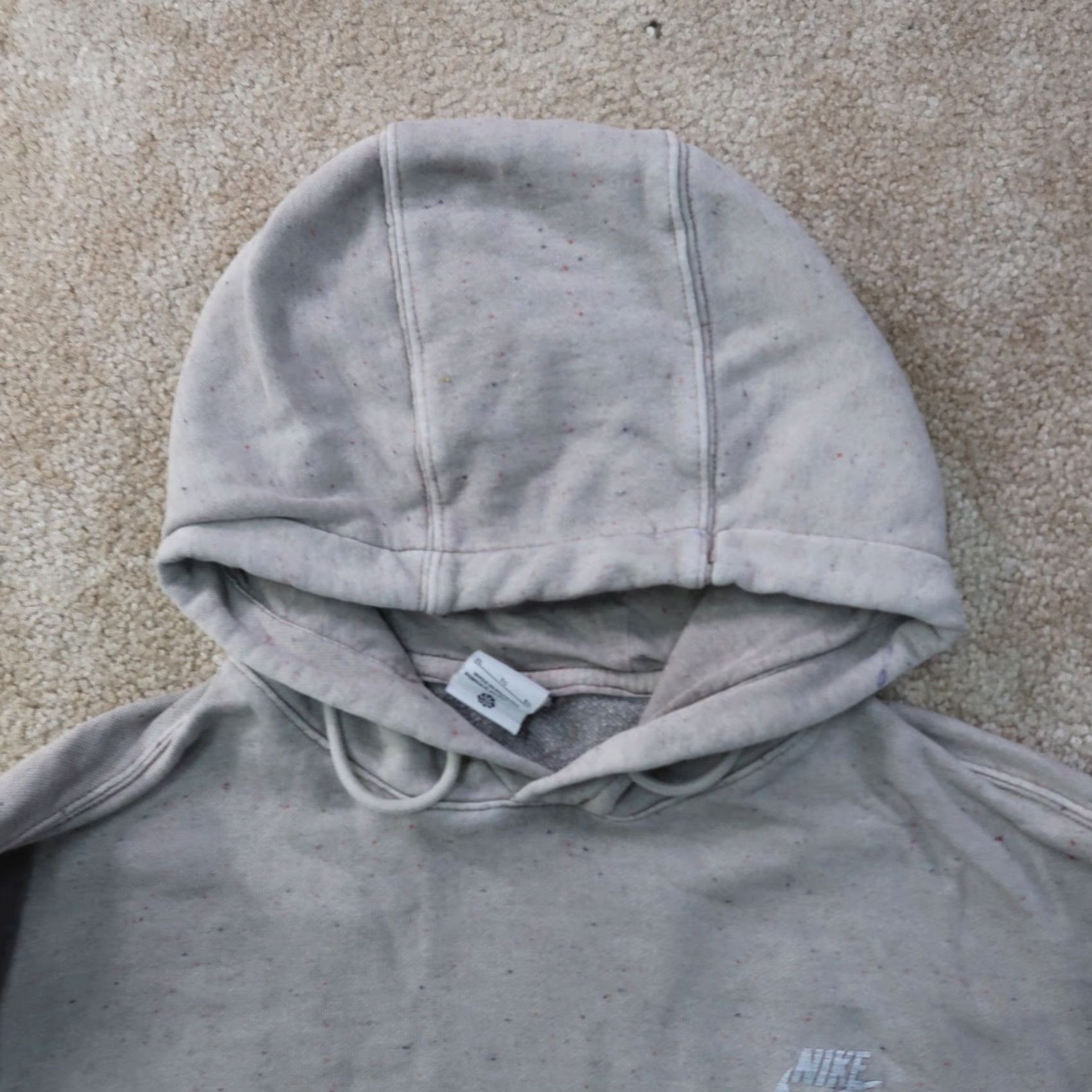 Nike Nike Hoodie Mens XL Logo Long Sleeve Hooded Sweatshirt Gray Size US XL / EU 56 / 4 - 5 Thumbnail