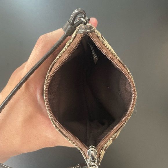 Coach Coach Signature Canvas Zip Pouch Size ONE SIZE - 3 Thumbnail