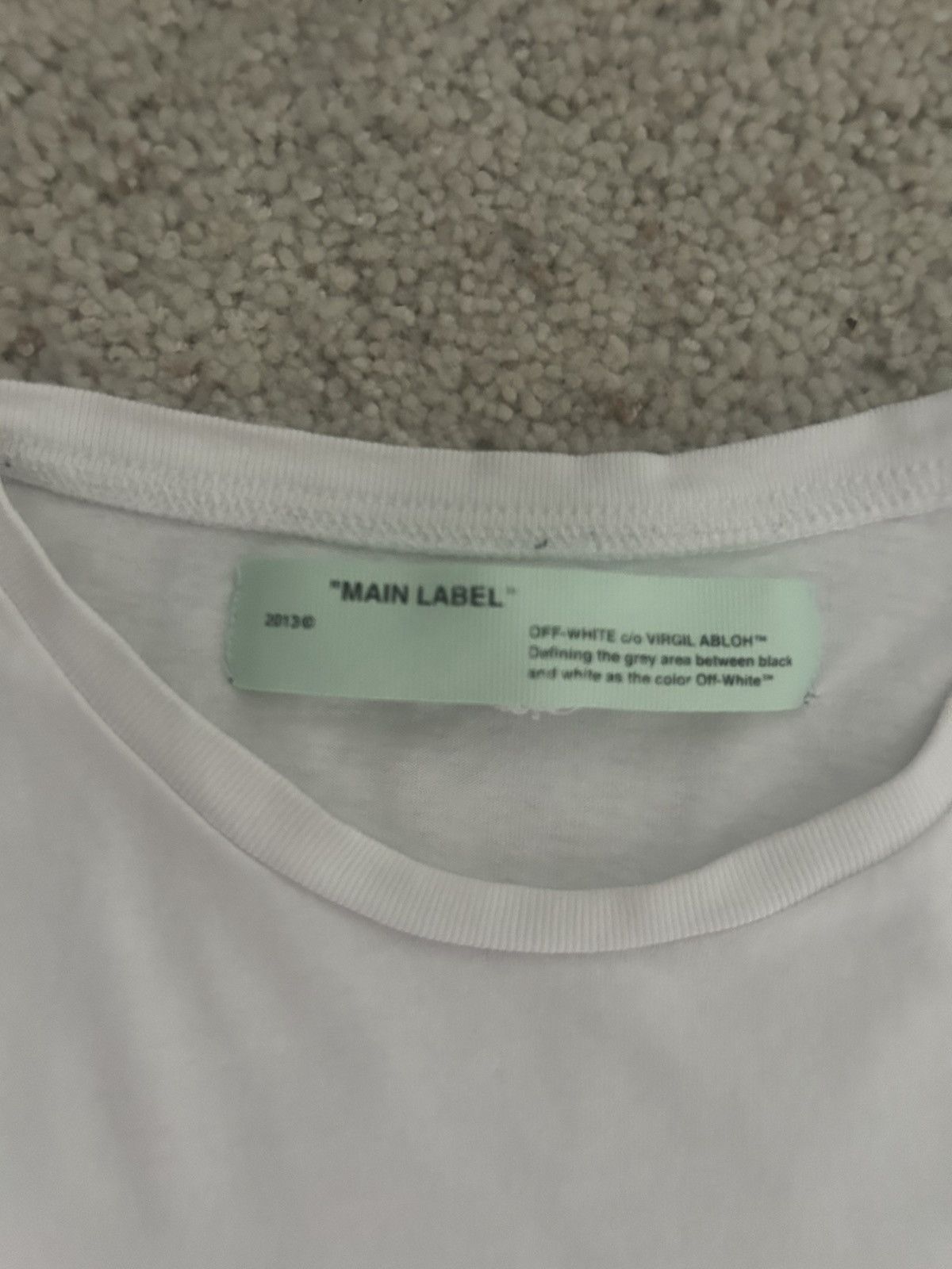 Off-White Off White Basic Tee Main Label Size US M / EU 48-50 / 2 - 3 Thumbnail