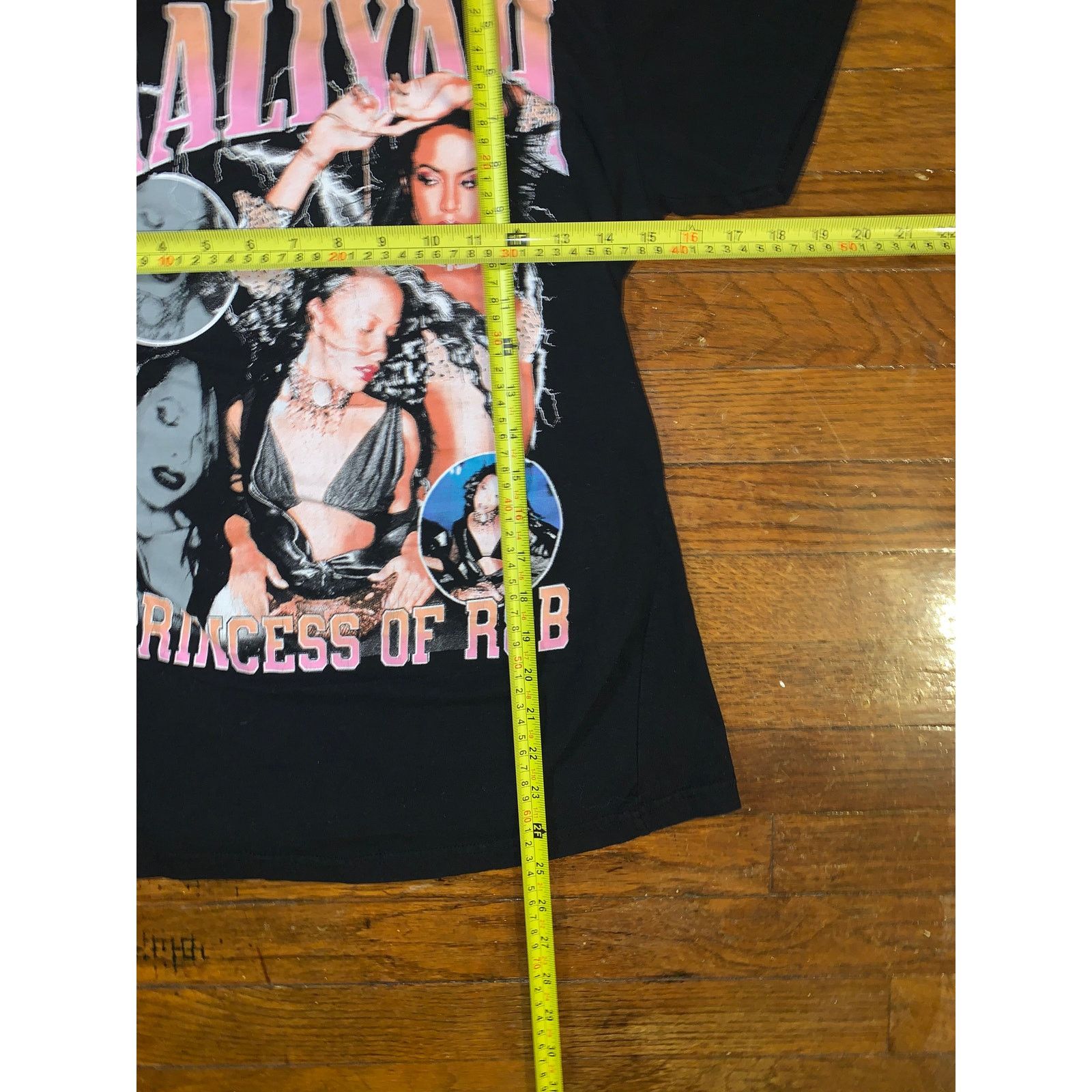 Band Tees Aaliyah Princess of R&B T Shirt Small Black Graphic Tee Y2K Size S / US 4 / IT 40 - 4 Thumbnail