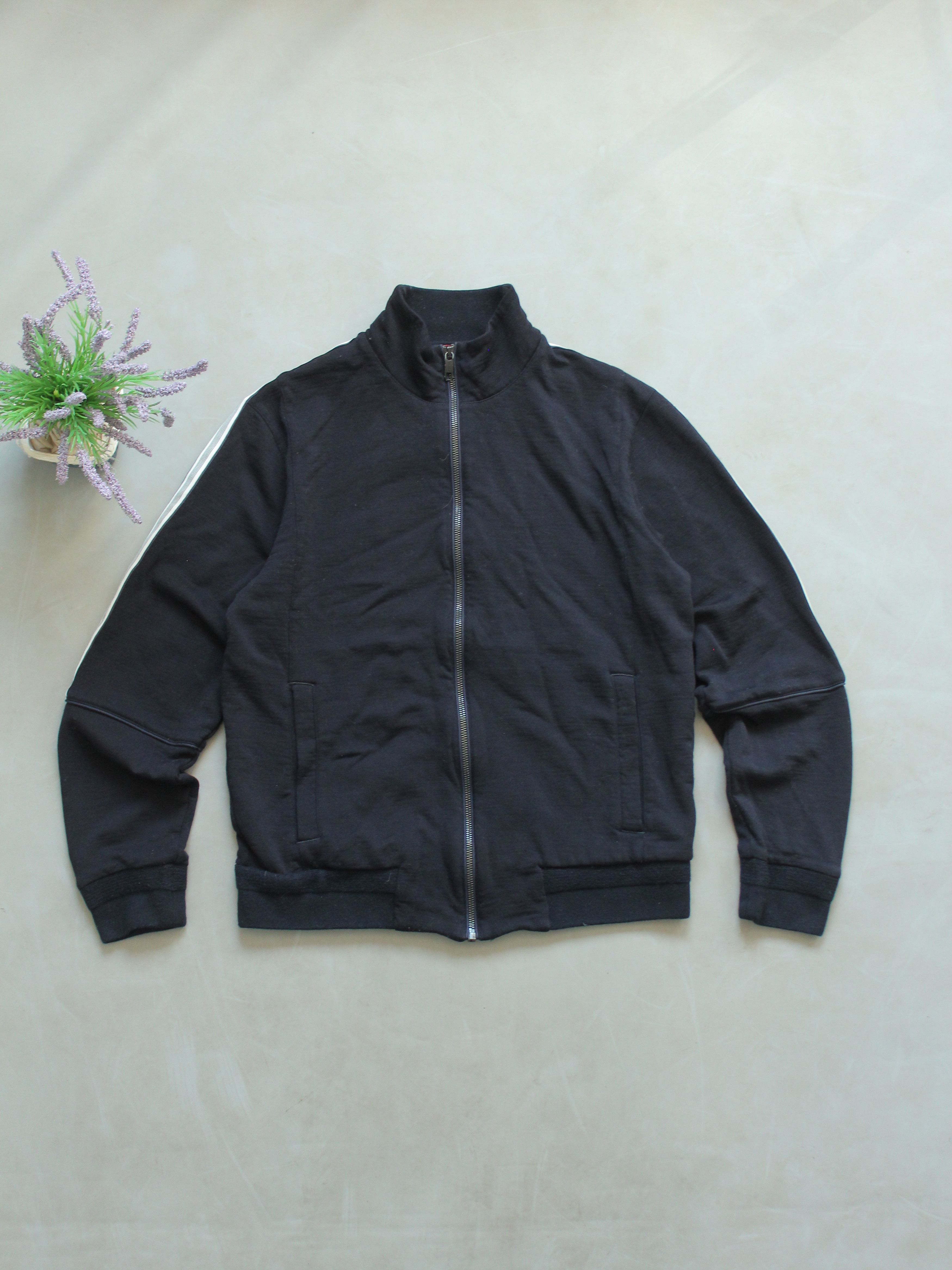 Ermenegildo Zegna × Z Zegna Tech Merino Zegna Zip Wool Jacket S-M Navy Blue Size US M / EU 48-50 / 2 - 3 Thumbnail