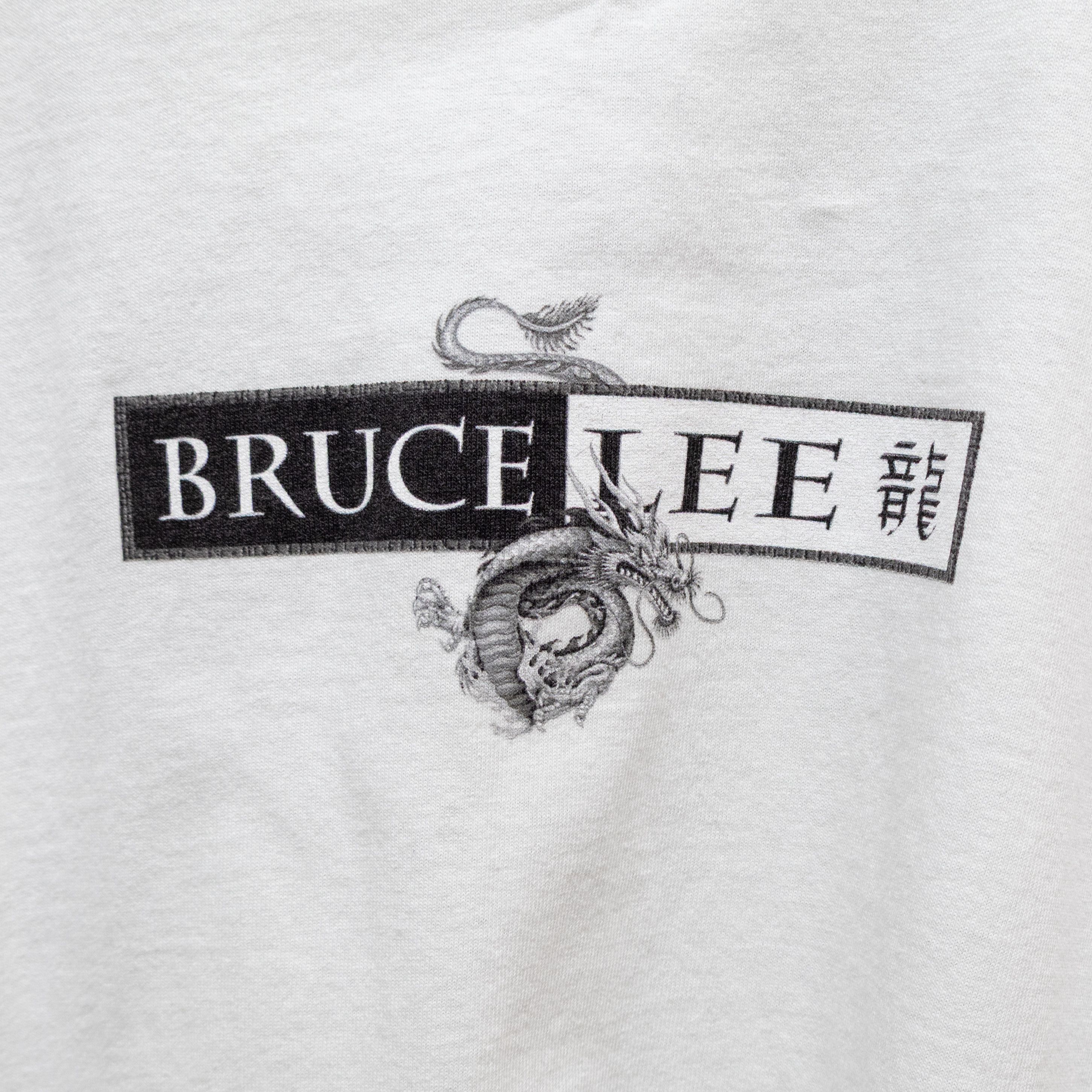 Vintage Vintage Bruce Lee Graphic T-Shirt Alstyle Dragon Yin-Yang Size US L / EU 52-54 / 3 - 4 Thumbnail