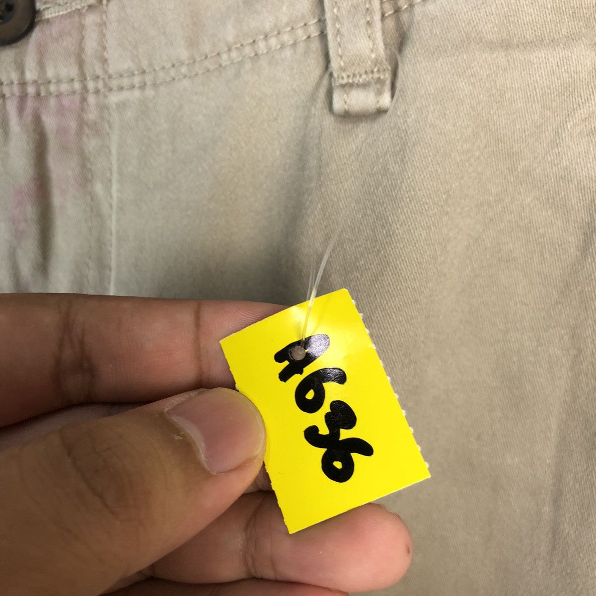 Japanese Brand Uniqlo Cream Cargo Multipocket Pants #A636 Size US 33 - 14 Thumbnail