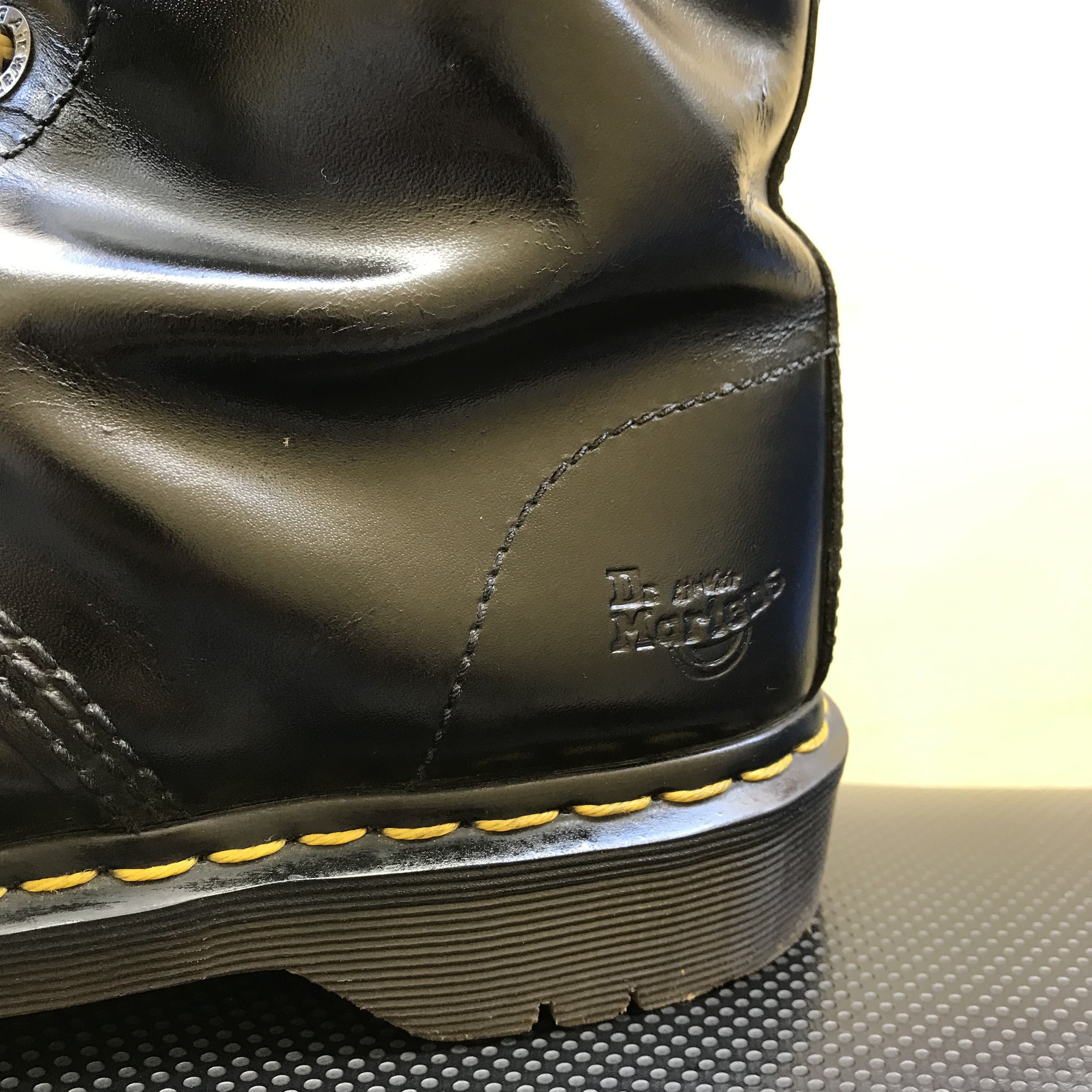 Dr. Martens × Other UK × Vintage Dr Martens 1460 Steel Toe 8 Hole black pattent leather Size US 10 / EU 43 - 5 Thumbnail