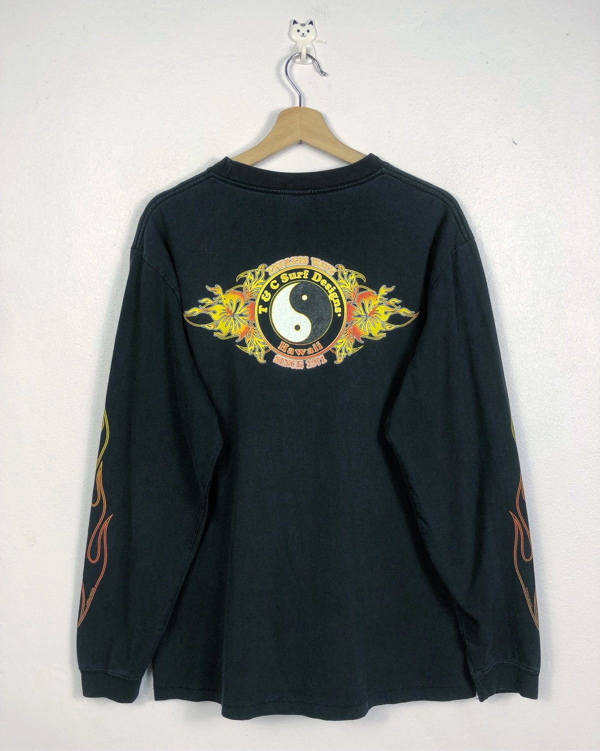 Vintage Rare Vintage Town & Country T&C Hawaii Surf Long Sleeve Tee Size US L / EU 52-54 / 3 - 10 Thumbnail