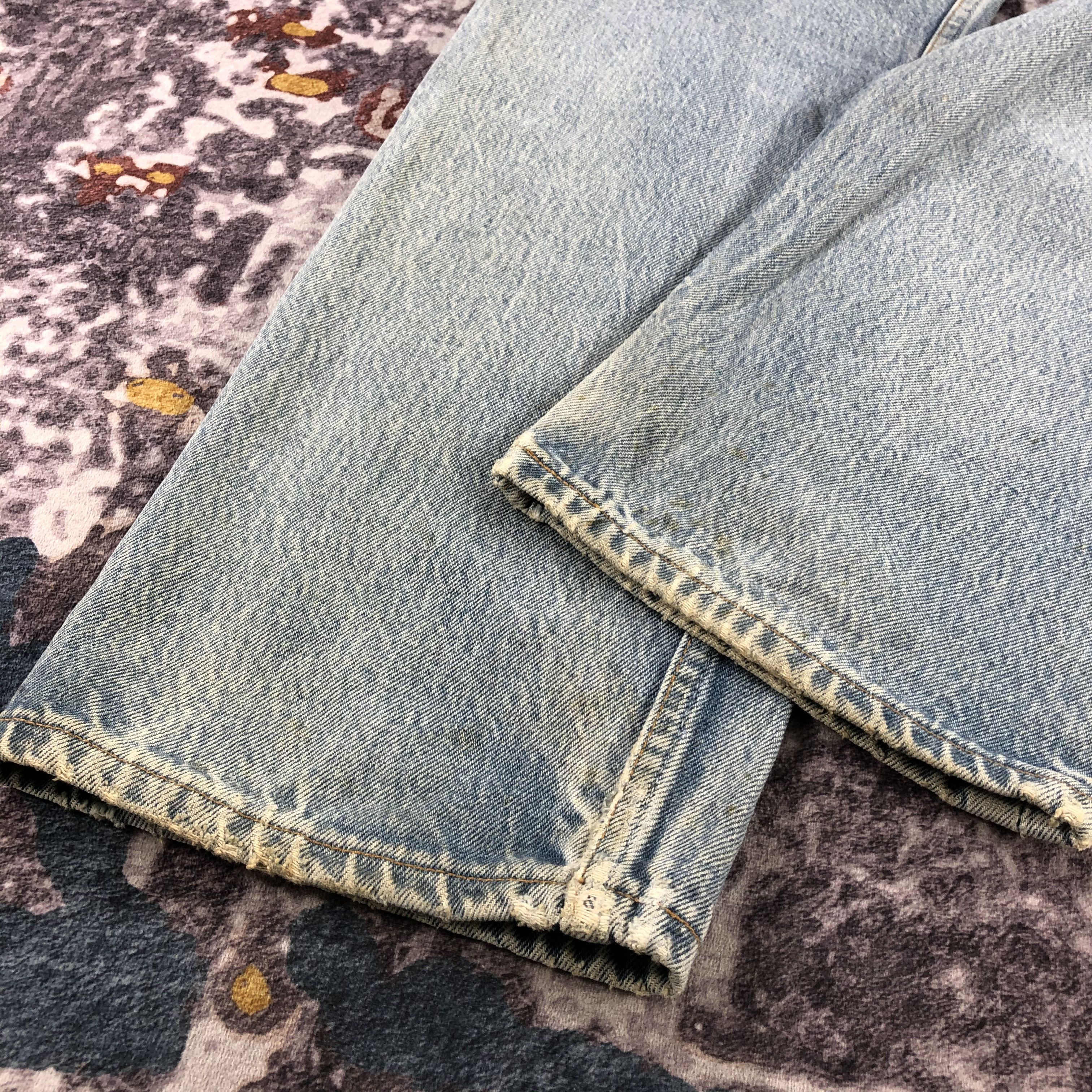 Levi's × Vintage Vintage 90s Light Wash Levis 501 Jeans-JM2761 Size US 33 - 5 Thumbnail