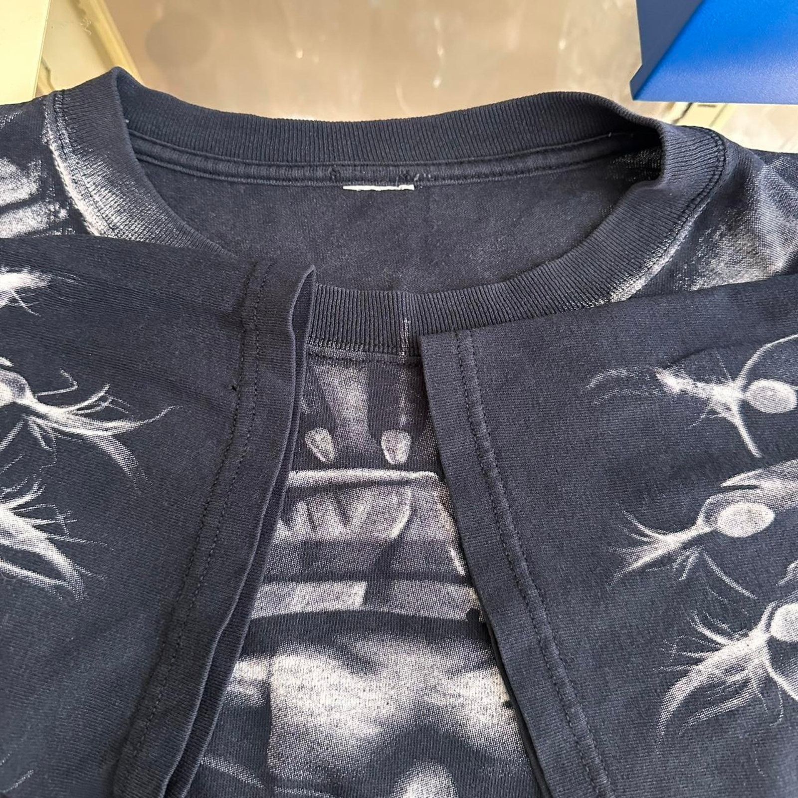 Liquid Blue × Vintage Vintage Skeleton AOP Liquid Blue Shirt Size US XL / EU 56 / 4 - 7 Thumbnail