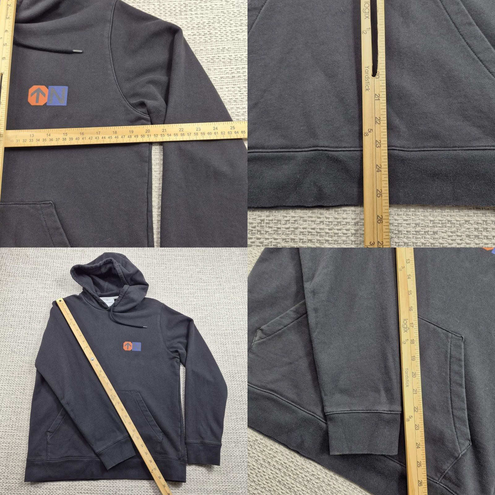 Norse Projects Norse Projects Hoodie Mens Medium Charcoal Gray Pullover 90s Hiking Sign Graphic Size US M / EU 48-50 / 2 - 9 Thumbnail
