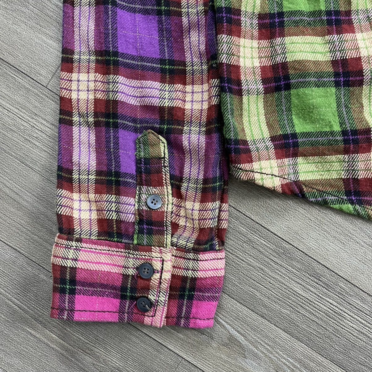 Number (N)ine 2000s Breathmint Patchwork Plaid Western Distressed Shirt Size US M / EU 48-50 / 2 - 10 Thumbnail