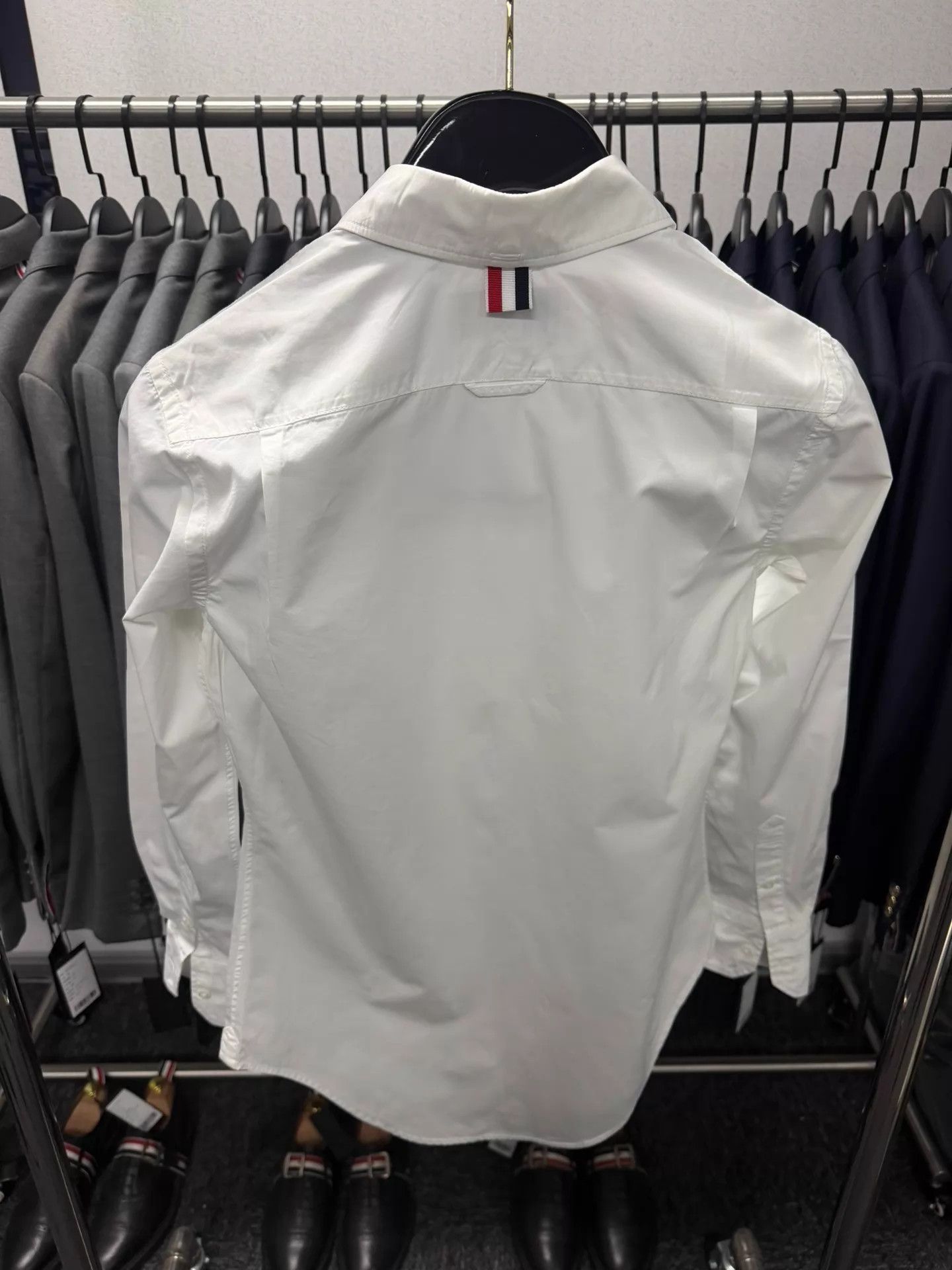 Thom Browne Thom Browne Wmns 3-Color Placket Shirt White Poplin 38 Size XS / US 0-2 / IT 36-38 - 2 Thumbnail