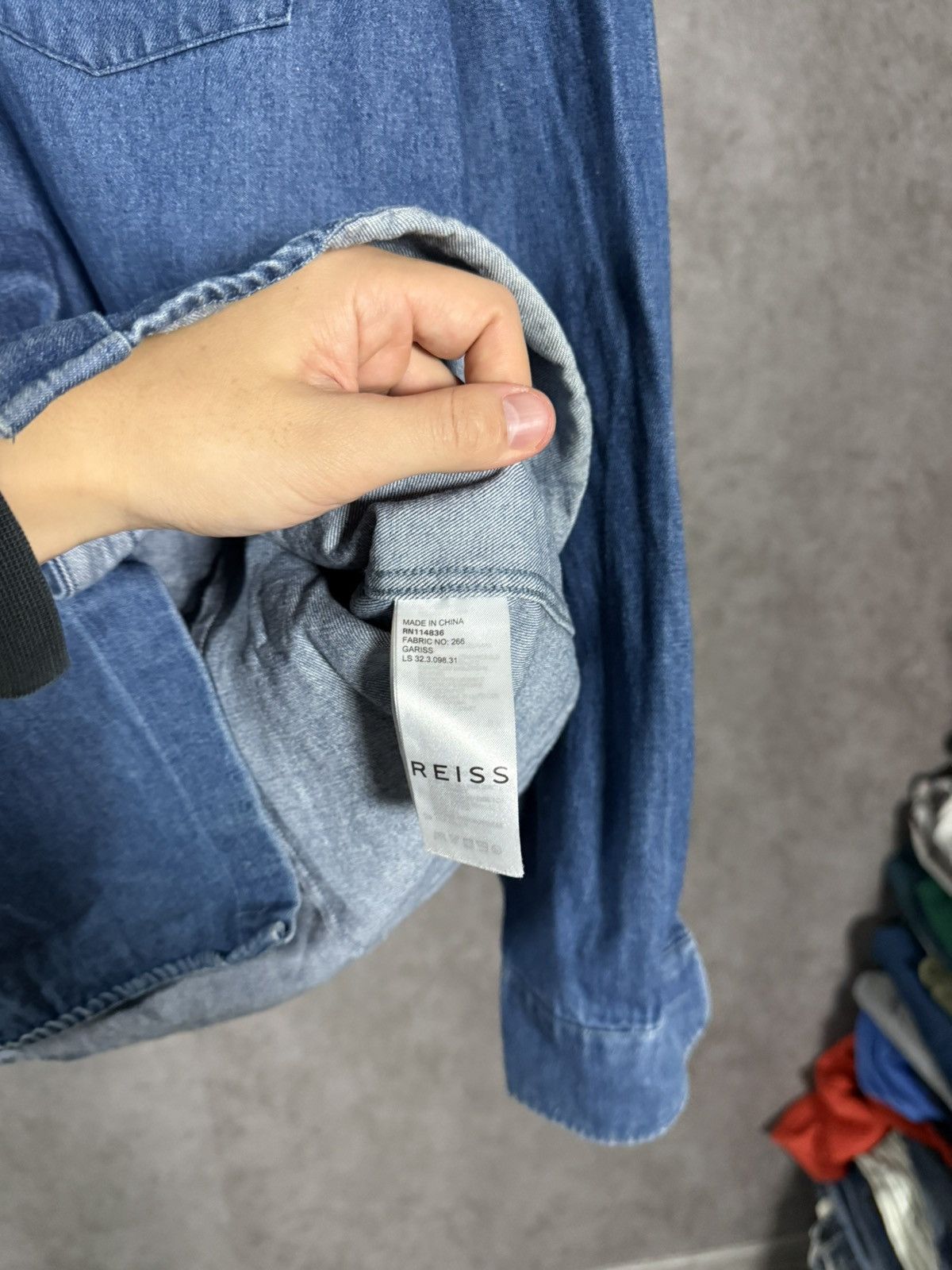 Reiss Reiss designer denim shirt Size US L / EU 52-54 / 3 - 4 Thumbnail