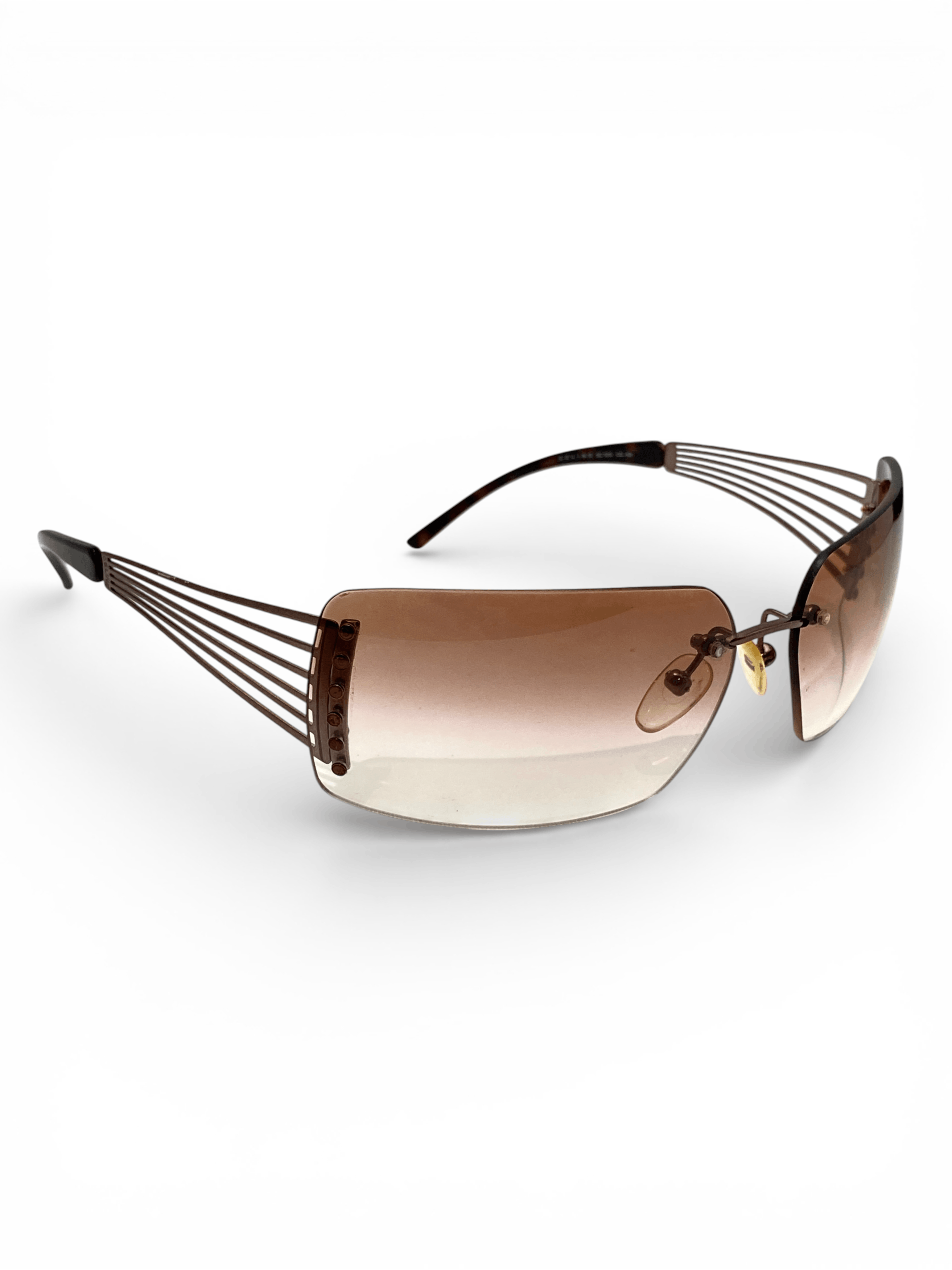 Celine Paris Triomphe Racer Rimless Sunglasses Y2K Vintage