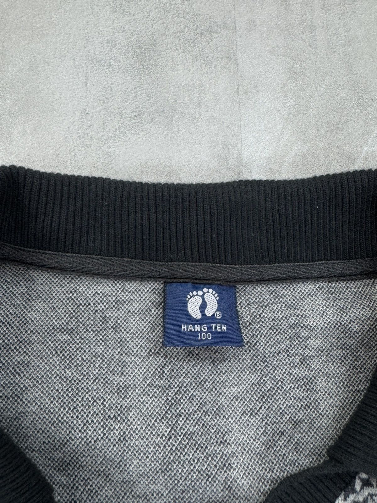 Hang Ten HANG TEN Polo Long Sleeve Knit Vintage Sweater Mens Size US L / EU 52-54 / 3 - 4 Thumbnail