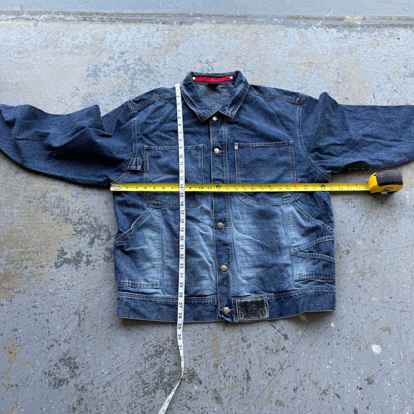 Vintage Vintage Y2K Vokal Denim Utility Jacket XL Size US XL / EU 56 / 4 - 5 Thumbnail
