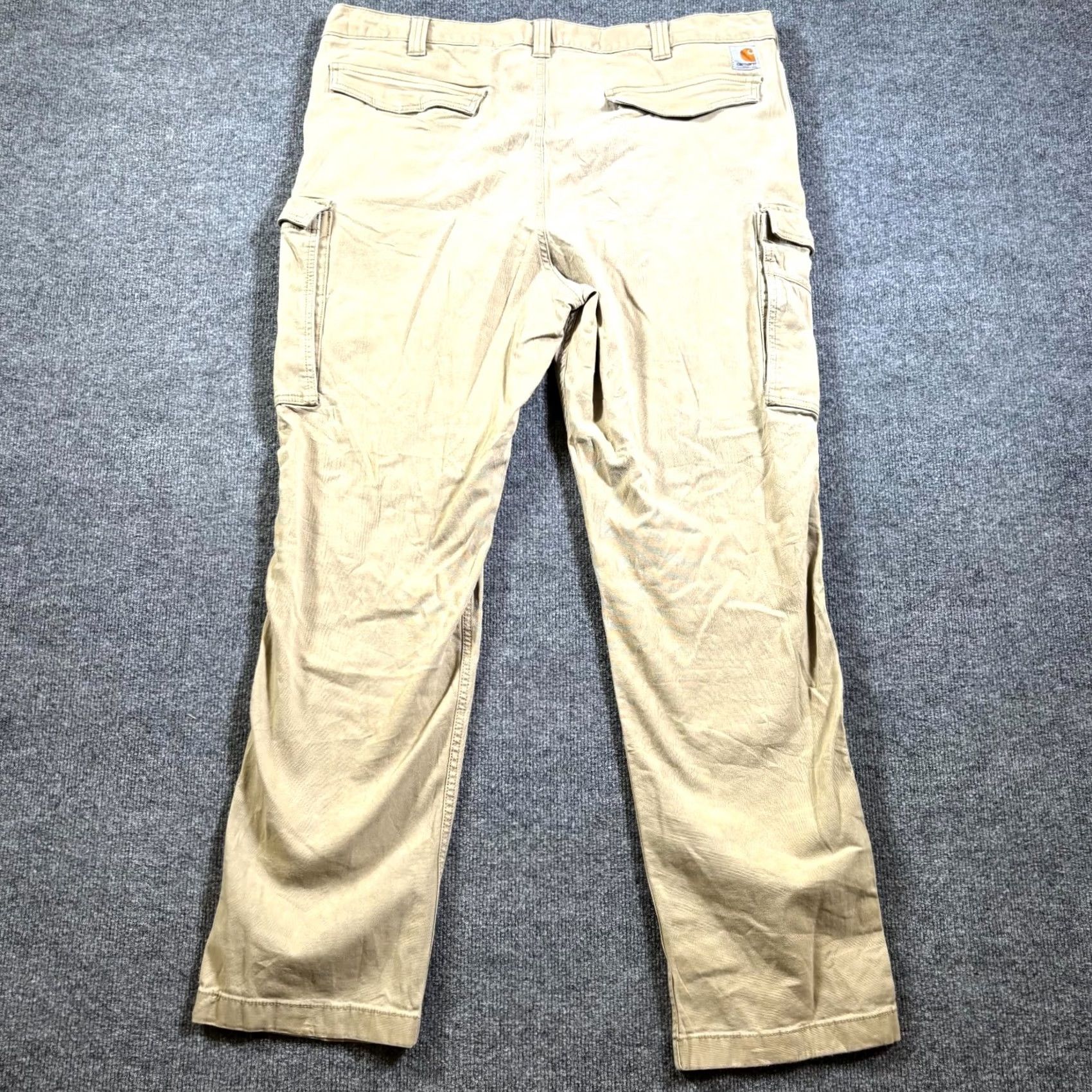 Carhartt Carhartt Mens 42x34 Beige Rigby Cargo Pants Relaxed Fit Straight Leg Workwear Size US 42 / EU 58 - 2 Thumbnail