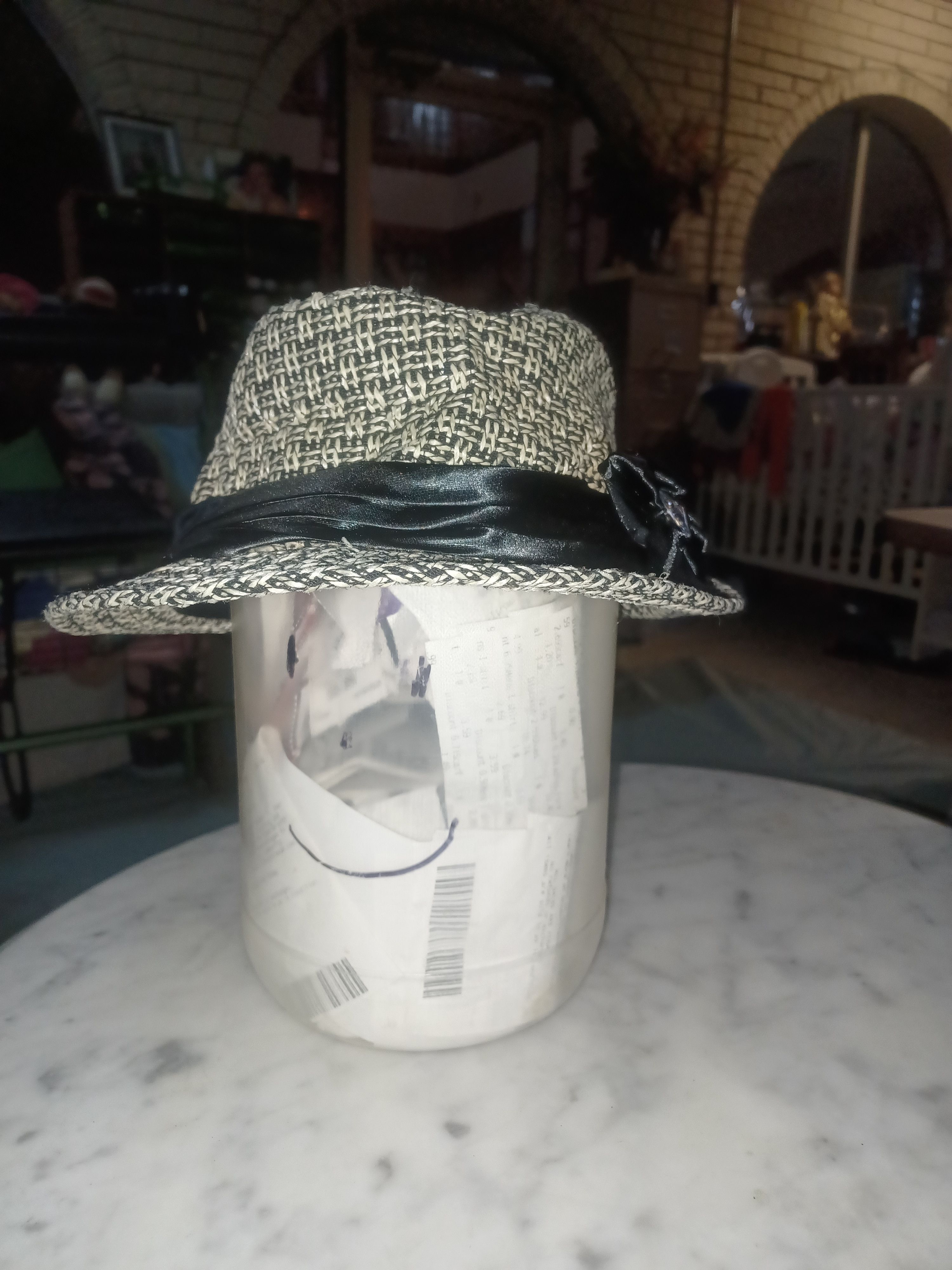 Other Hat Women's Tweed Bow Rhinestone Size ONE SIZE - 1 Thumbnail