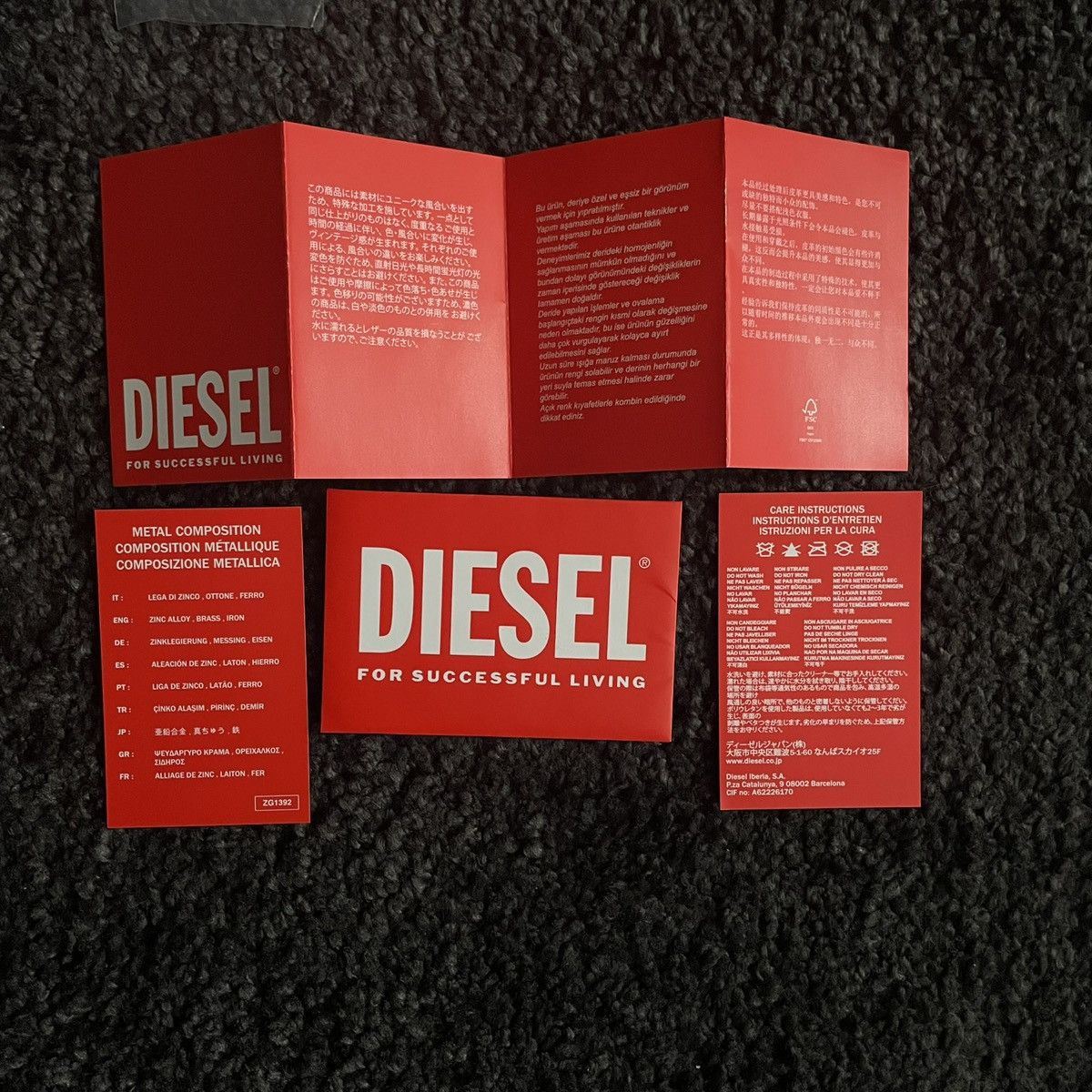Designer × Diesel DIESEL 1DR - Pouch Small leather crossbody with logo plaque Size ONE SIZE - 8 Thumbnail