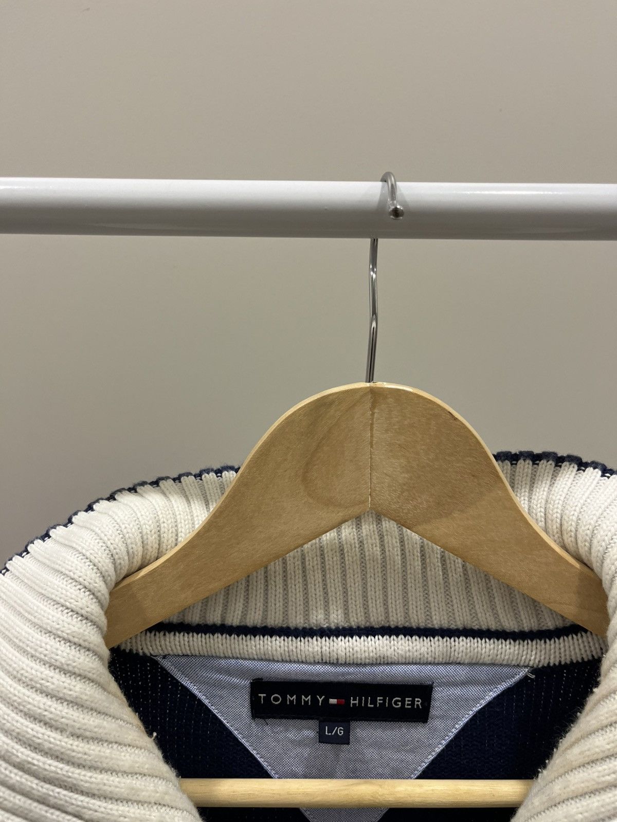 Tommy Hilfiger Tommy Hilfiger Old money style 1/3 Zip Cashmere Sweater Size US L / EU 52-54 / 3 - 4 Thumbnail