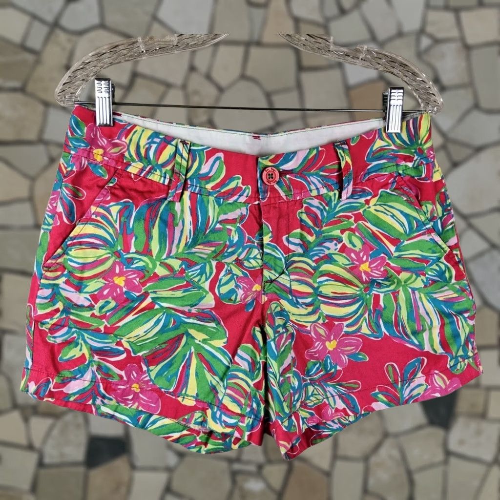 Lilly Pulitzer Lilly Pulitzer Women's Callahan Floral Tropical Pink Shorts Size 8 Size 30" / US 8 / IT 44 - 1 Thumbnail