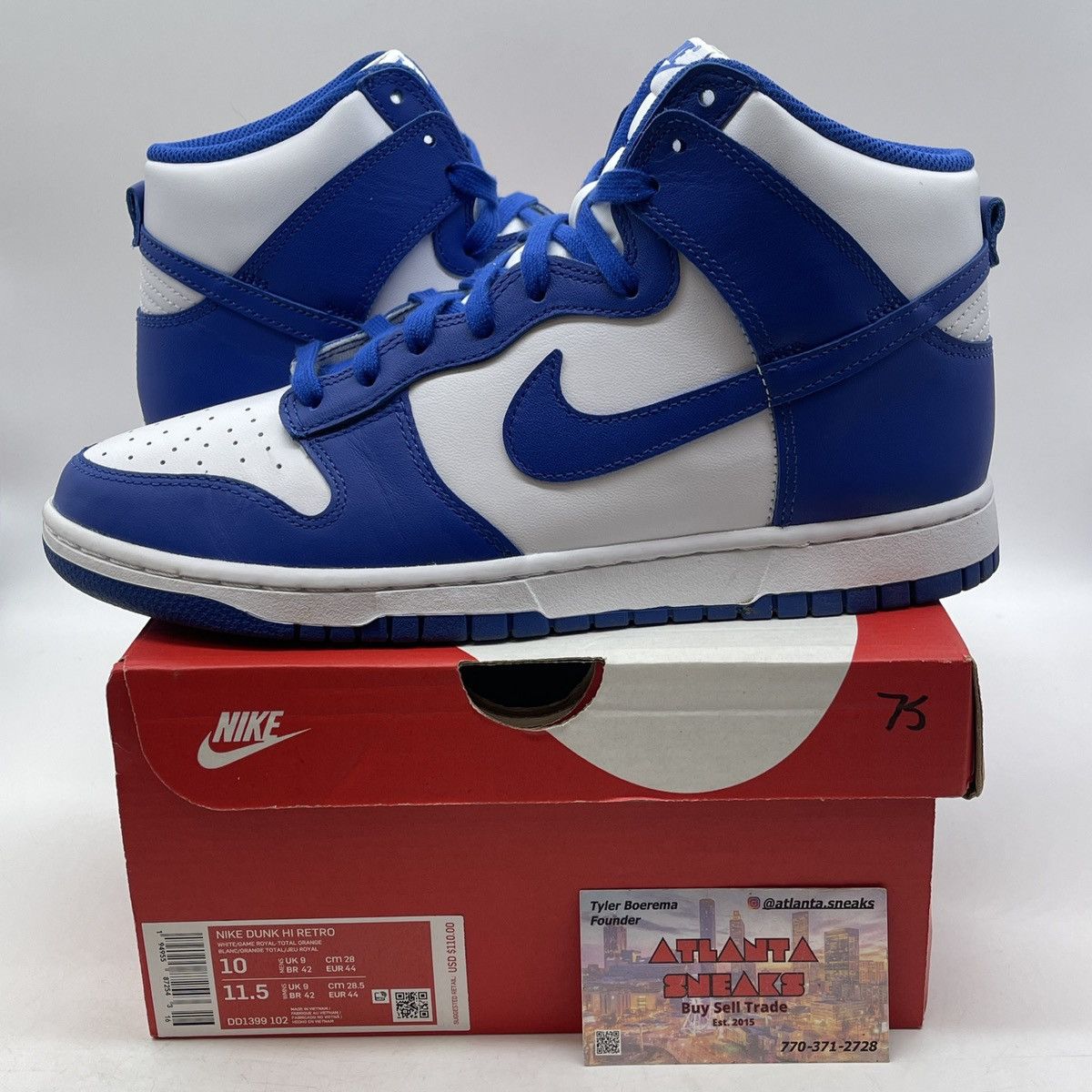 Nike Dunk high Kentucky Size US 10 / EU 43 - 1 Thumbnail