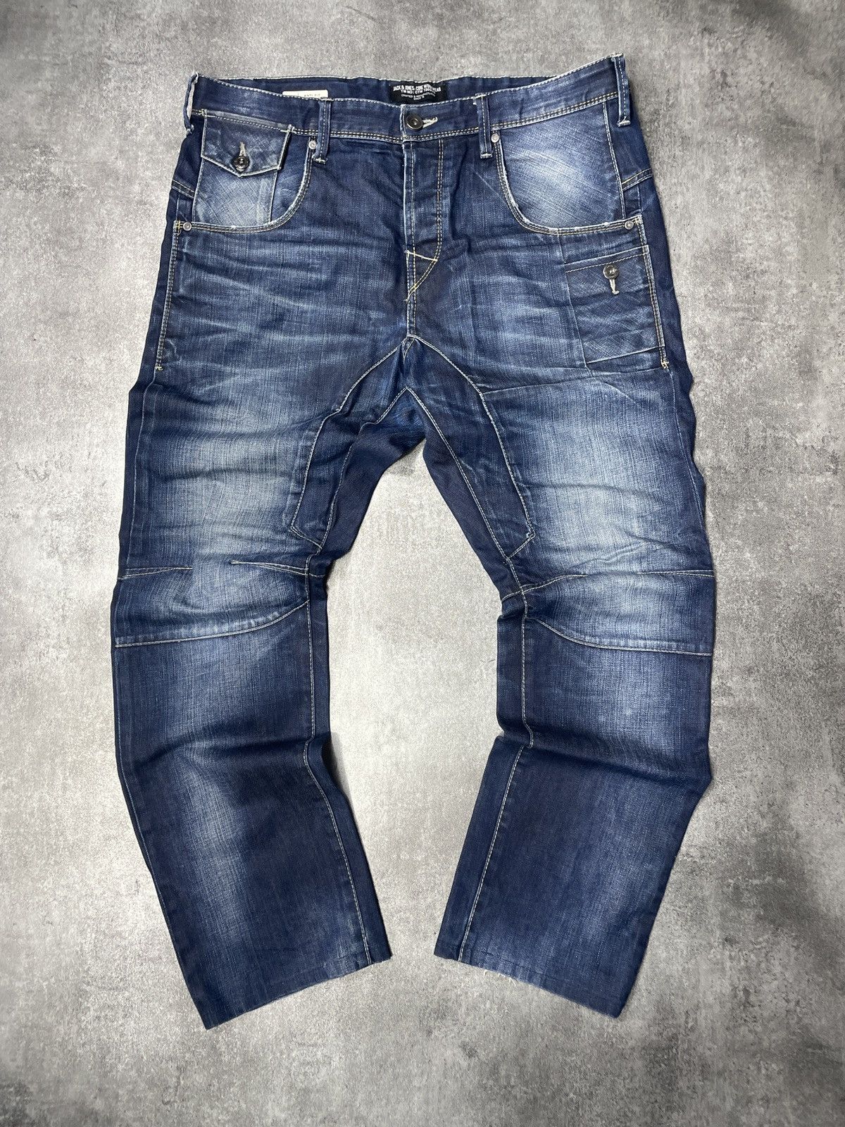 Vintage 🔥RARE🔥 Vintage Y2K Wide Pants Denim Baggy Rare Hype Size US 37 - 2 Thumbnail
