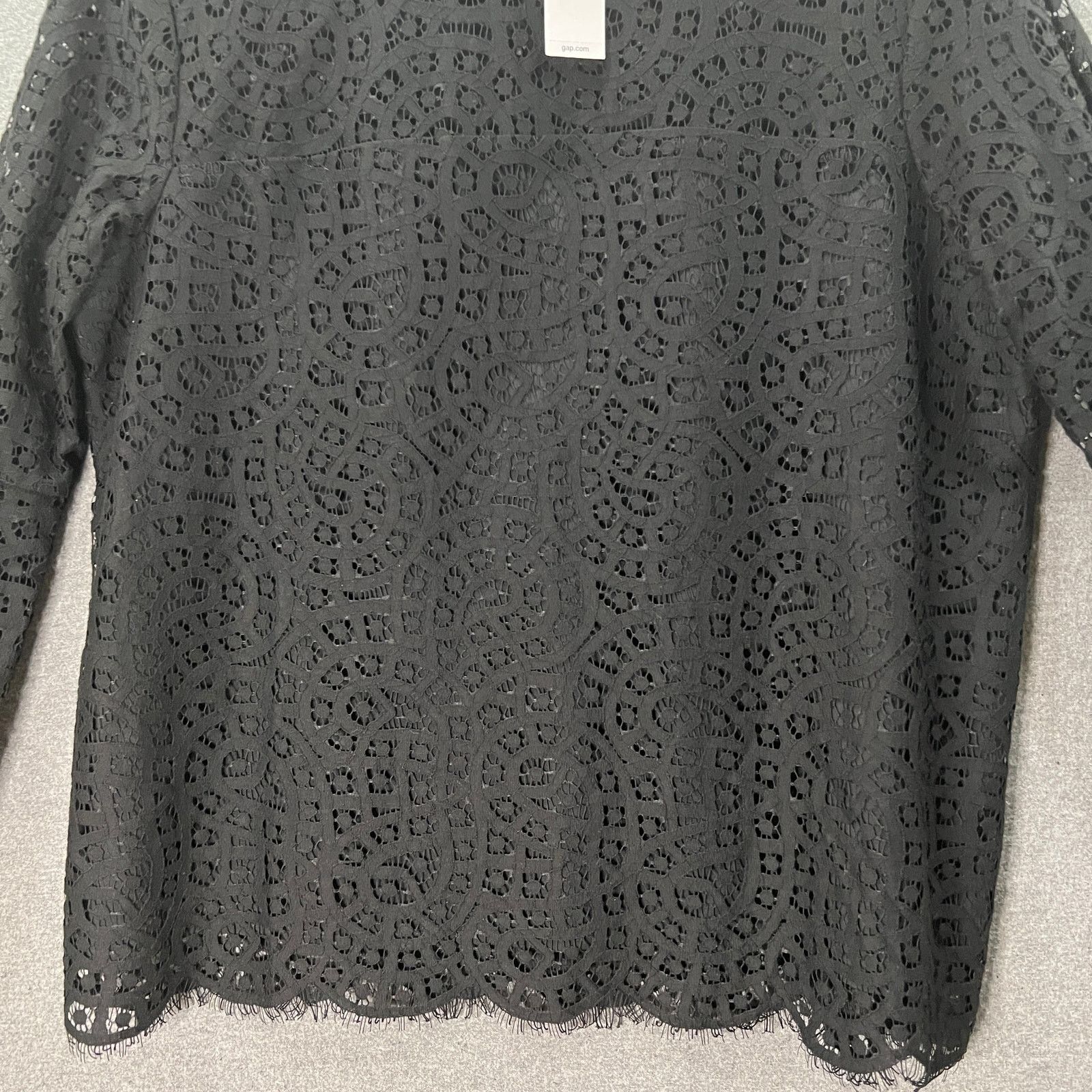 Gap Gap Black Lace Shirt Women Size M Casual Top Shirt Ladies Size M / US 6-8 / IT 42-44 - 12 Thumbnail