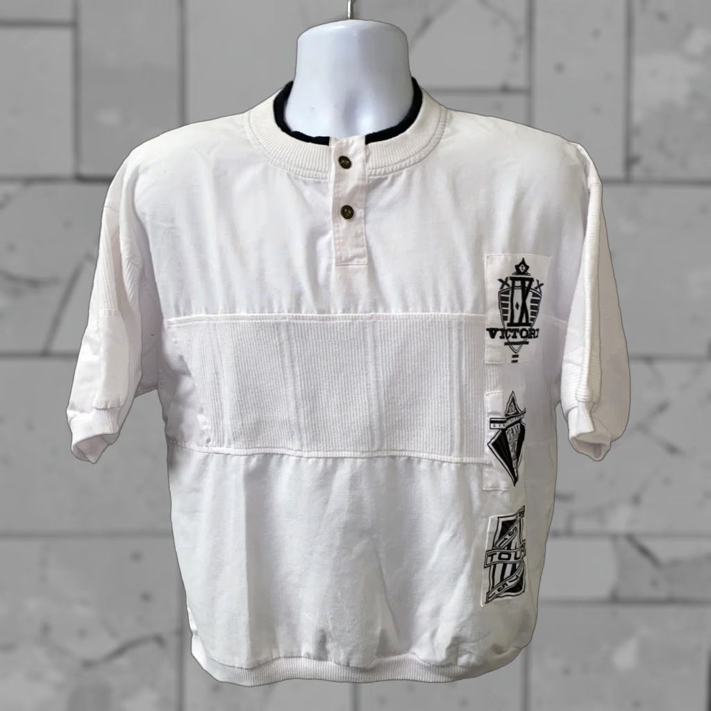 Avenue Avenues Mens White Short Sleeve Henley Style T-Shirt Size S Size US S / EU 44-46 / 1 - 1 Thumbnail