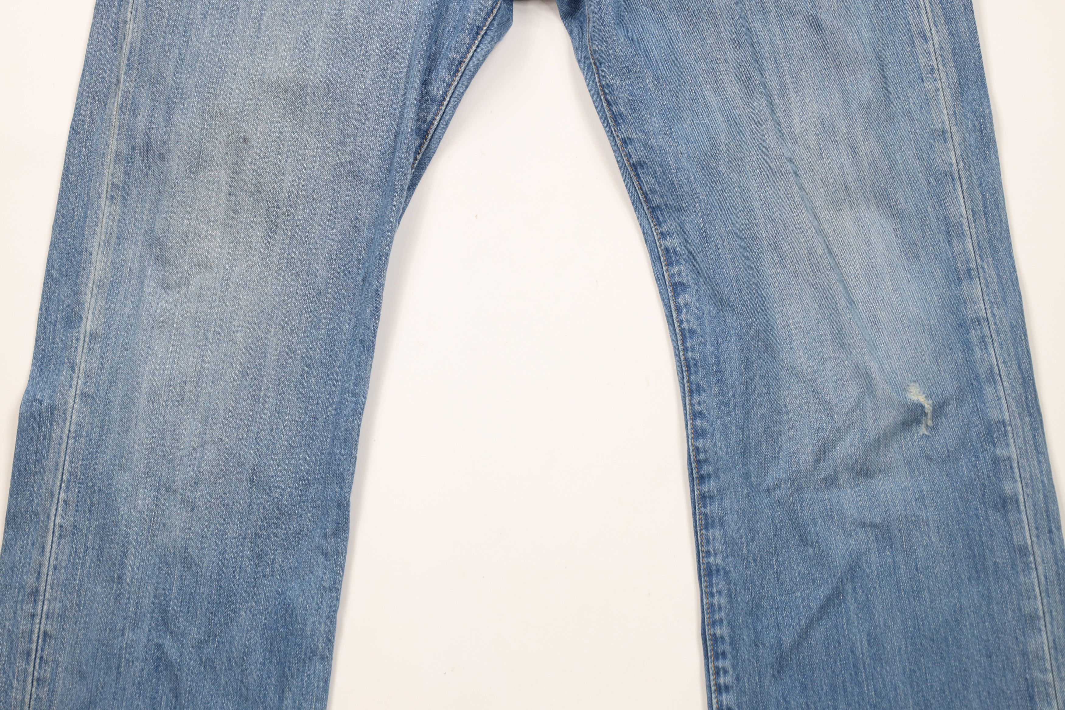 Polo Ralph Lauren × Vintage Vintage Ralph Lauren 67 Vintage Cut Wide Leg Jeans Blue Size US 33 - 3 Thumbnail
