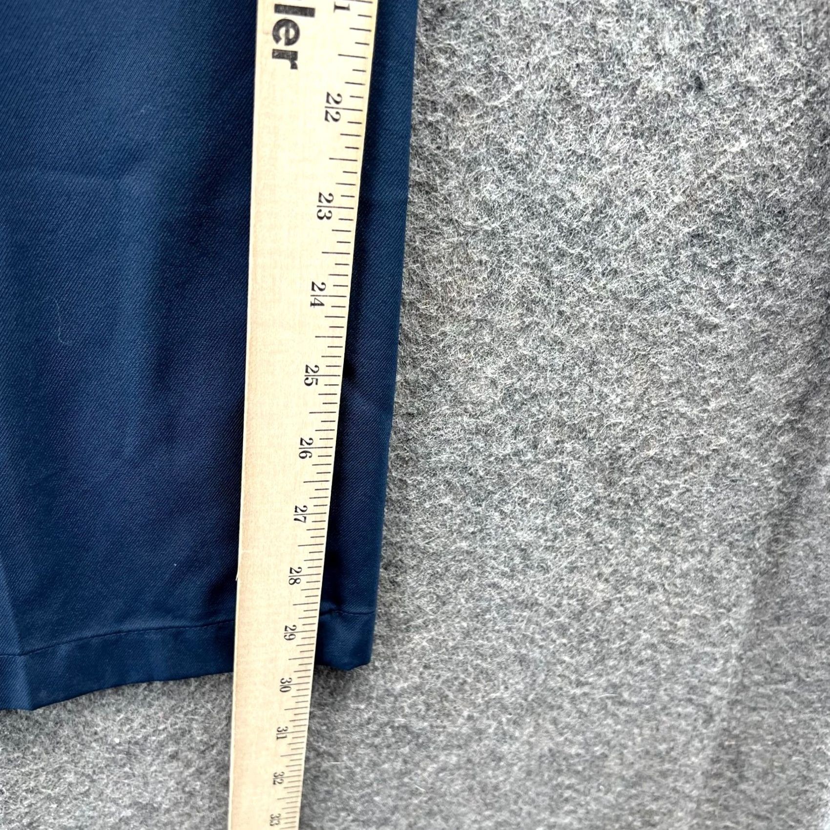 Vintage Greg Norman Dress Pants Mens 32x30 Blue Flat Front Button Pockets Straight Regular Dress Pants Men Blue 32 Regular Mens Size US 32 / EU 48 - 6 Thumbnail