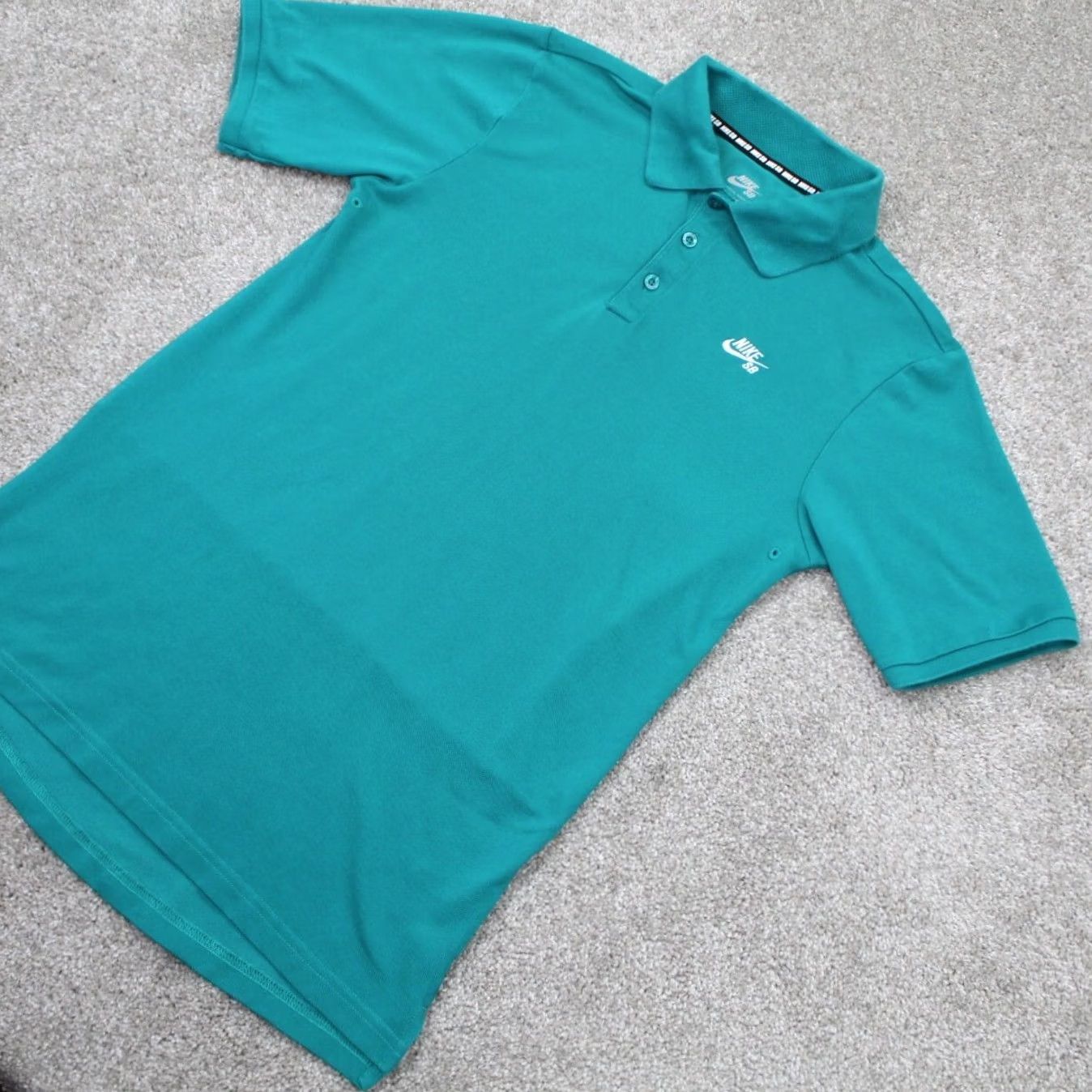 Nike Nike SB Polo Shirt Men S Green Dri-Fit Pique Short Sleeve Pullover Logo Breathable Lightweight S/S Polo Size US S / EU 44-46 / 1 - 3 Thumbnail