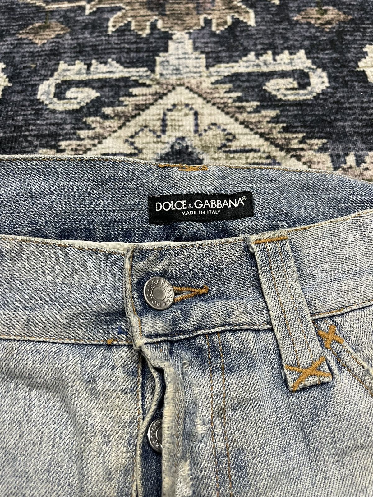 Dolce & Gabbana Vintage Dolce & Gabbana D&G Luxury Designer Metal Logo Denim Size US 34 / EU 50 - 10 Thumbnail